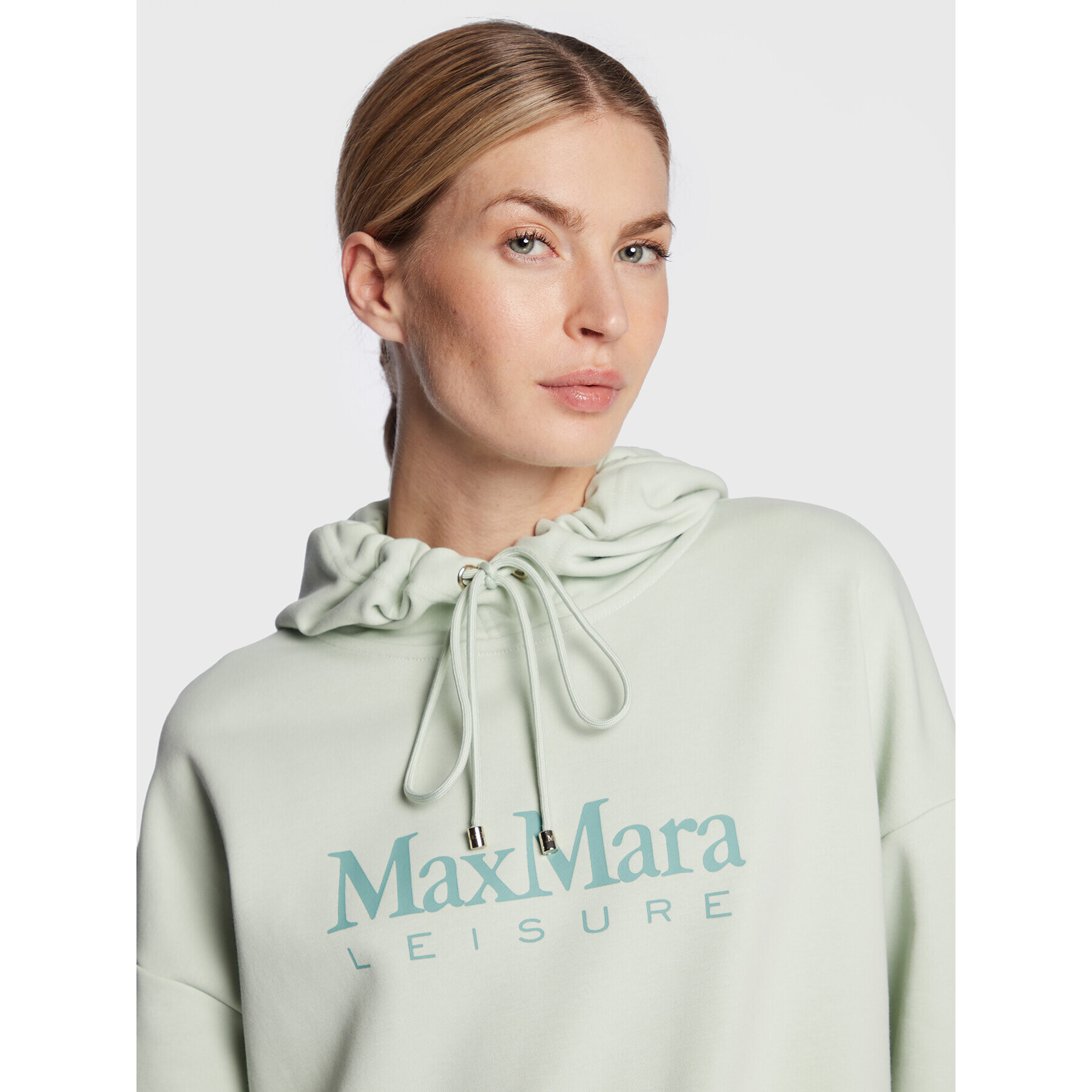 Max Mara Leisure Mikina Fild 23392101 Zelená Regular Fit - Pepit.sk