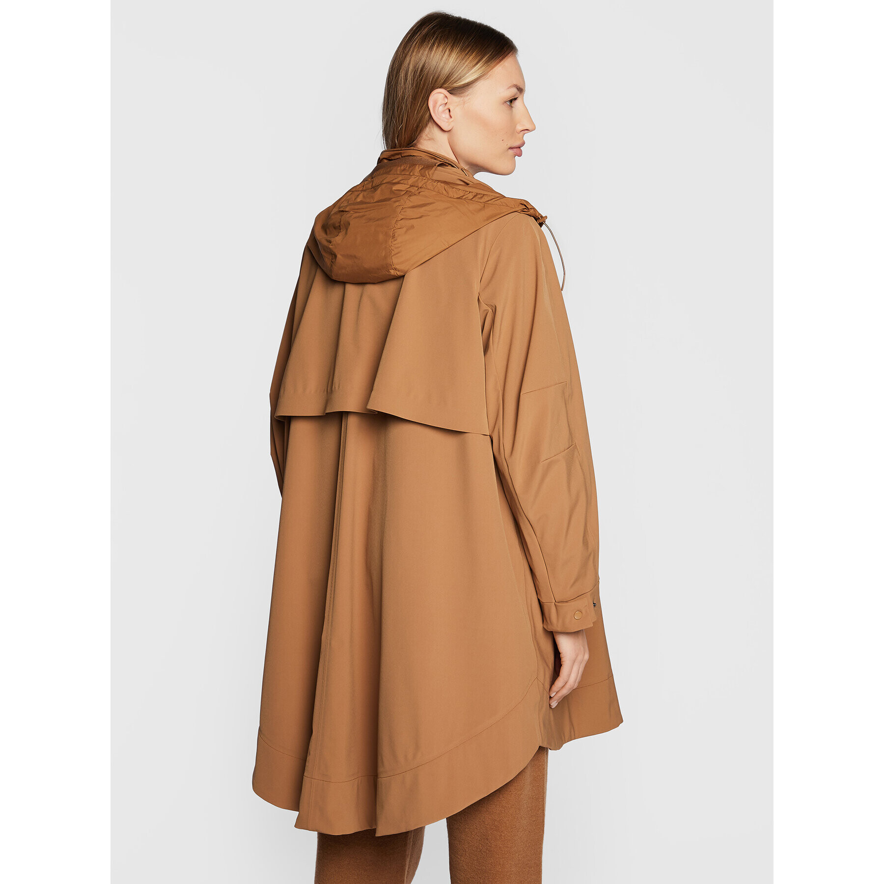 Max Mara Leisure Prechodná bunda Beirut 30360126 Hnedá Oversize - Pepit.sk