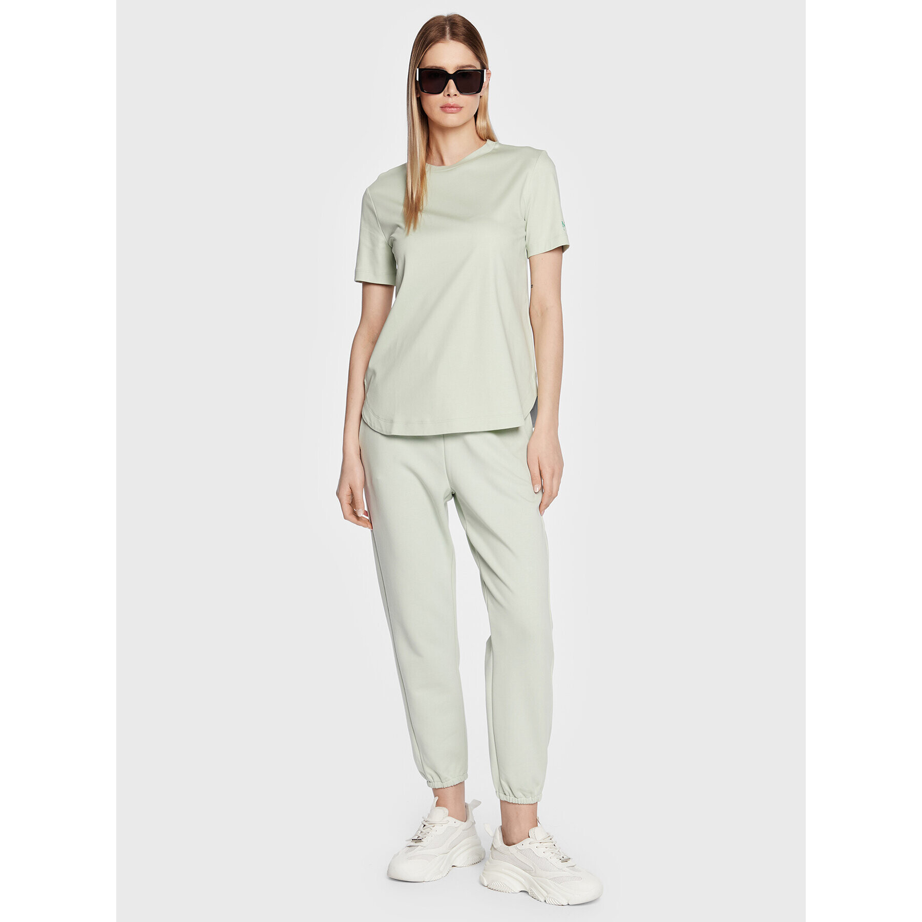 Max Mara Leisure Teplákové nohavice Neottia 23378106 Zelená Regular Fit - Pepit.sk