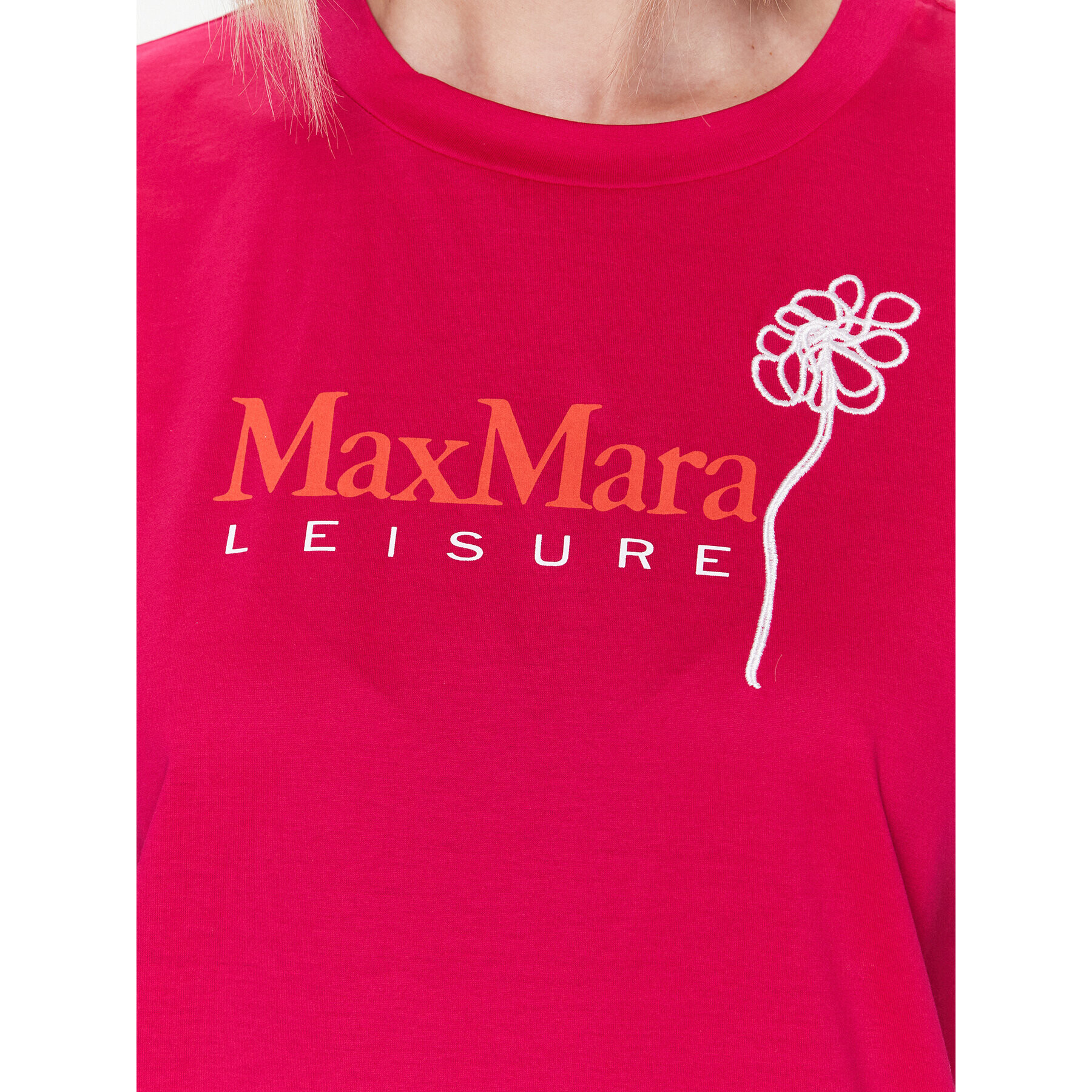 Max Mara Leisure Tričko Bolivar 2339411136 Ružová Regular Fit - Pepit.sk