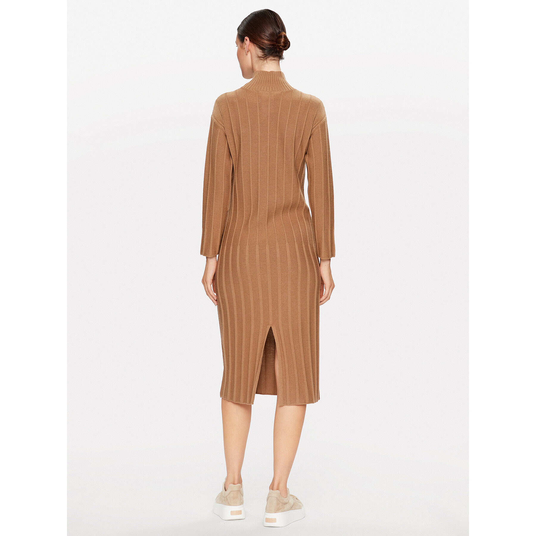 Max Mara Leisure Úpletové šaty Arezzo 2333260136 Hnedá Regular Fit - Pepit.sk