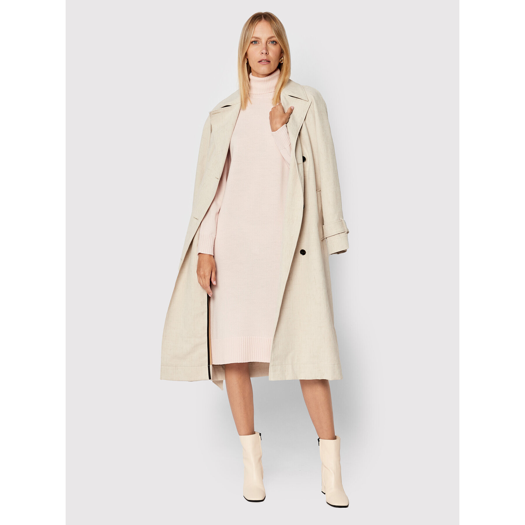 Max Mara Leisure Úpletové šaty Linfa 33260126 Ružová Regular Fit - Pepit.sk