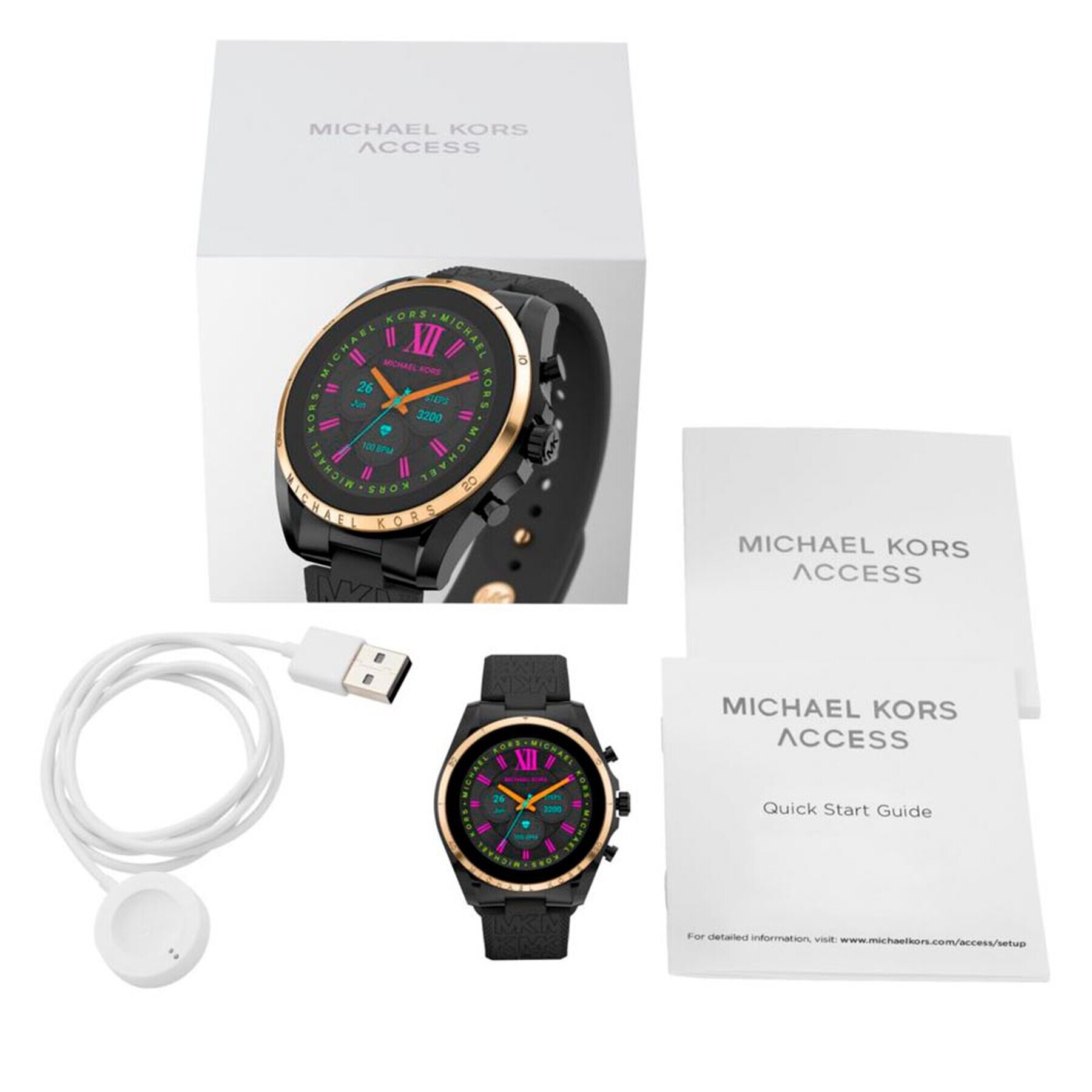 Michael Kors Smart hodinky Bradshaw MKT5151 Čierna - Pepit.sk