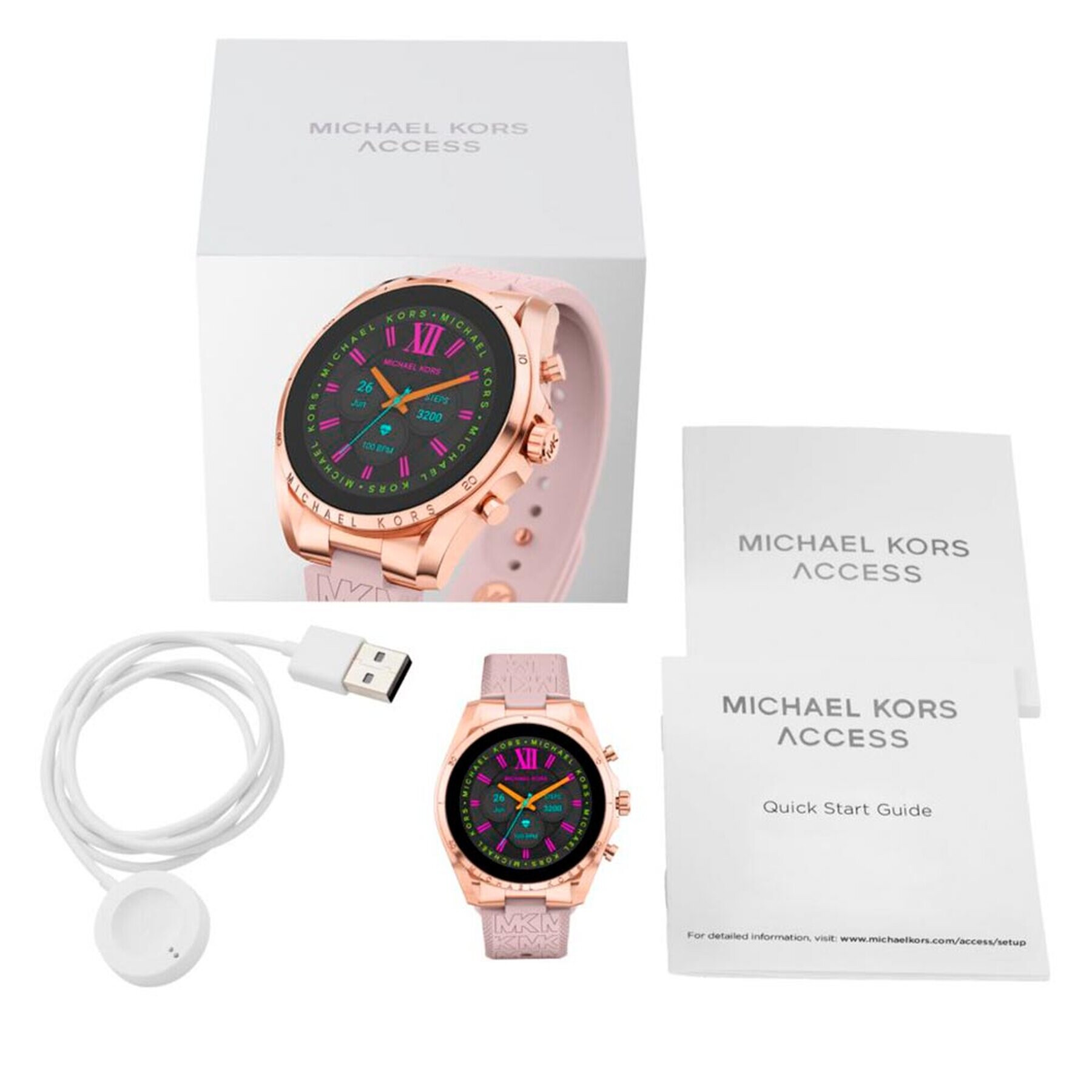 Michael Kors Smart hodinky Gen 6 Bradshaw MKT5150 Ružová - Pepit.sk