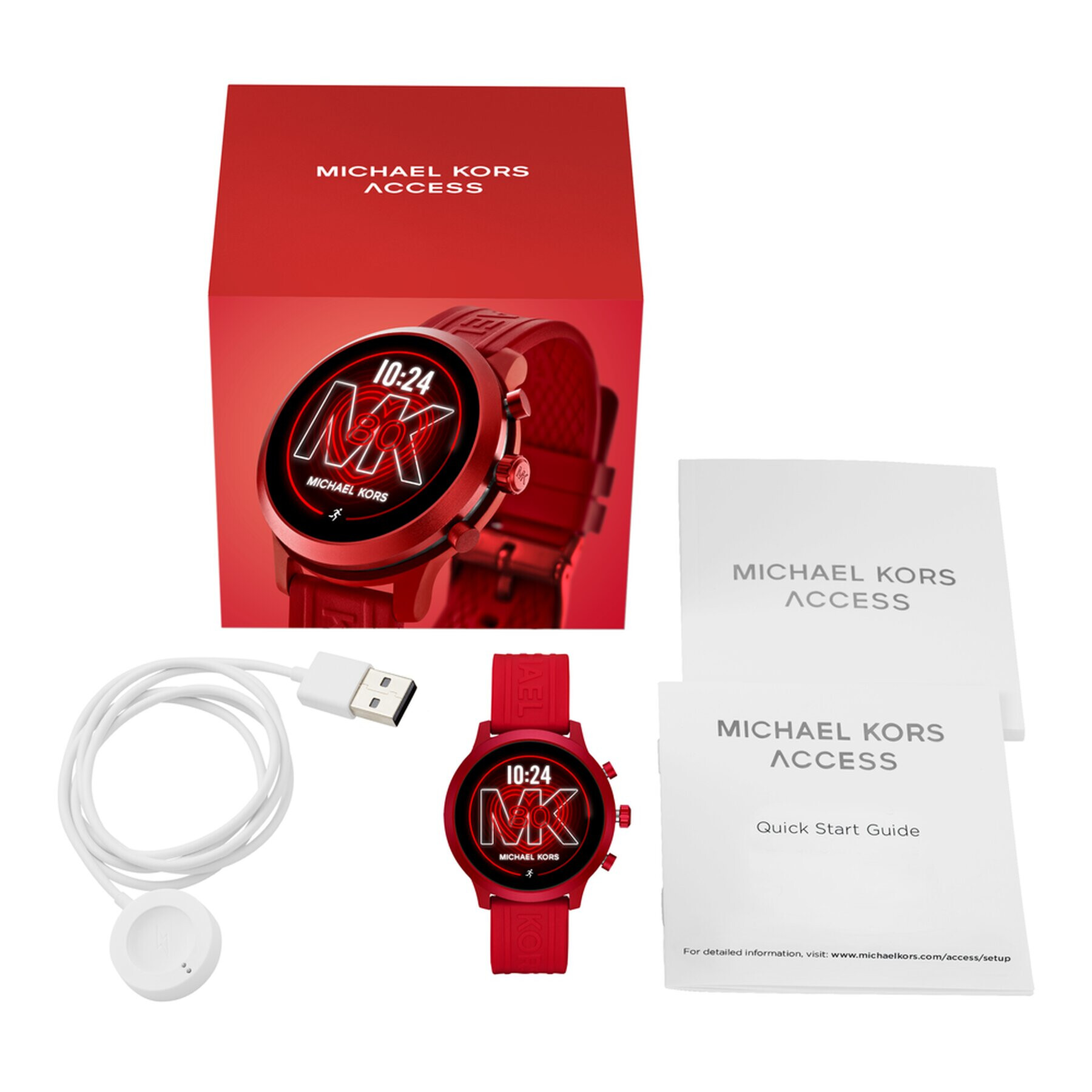 Michael Kors Smart hodinky Mkgo MKT5073 Červená - Pepit.sk