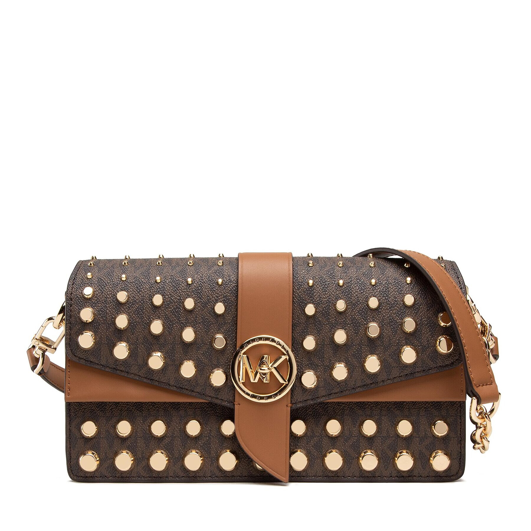 MICHAEL Michael Kors Kabelka Greenwich 30F2GGRL2B Hnedá - Pepit.sk