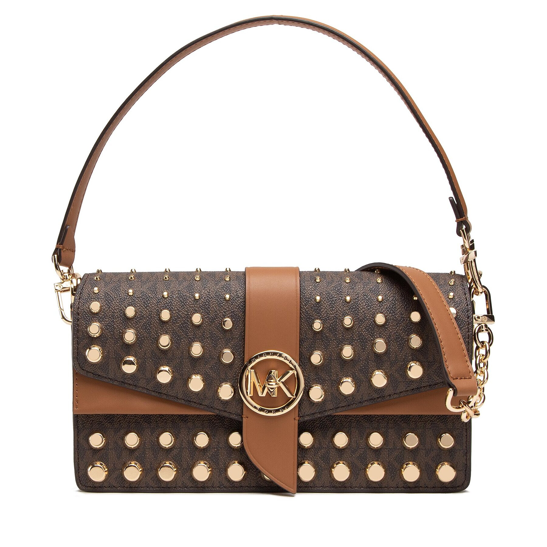 MICHAEL Michael Kors Kabelka Greenwich 30F2GGRL2B Hnedá - Pepit.sk