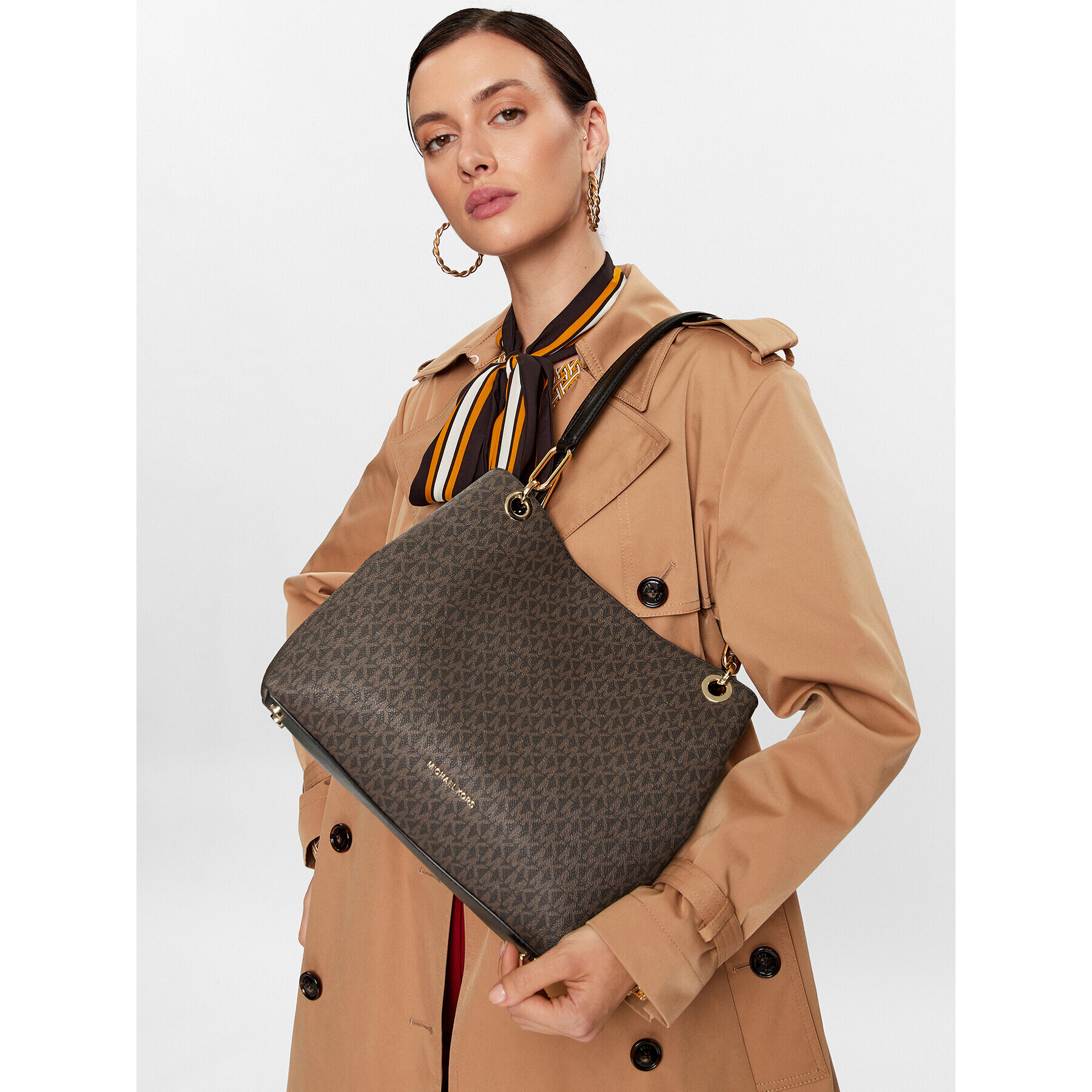 MICHAEL Michael Kors Kabelka Kensington 30F3G8KT7B Hnedá - Pepit.sk