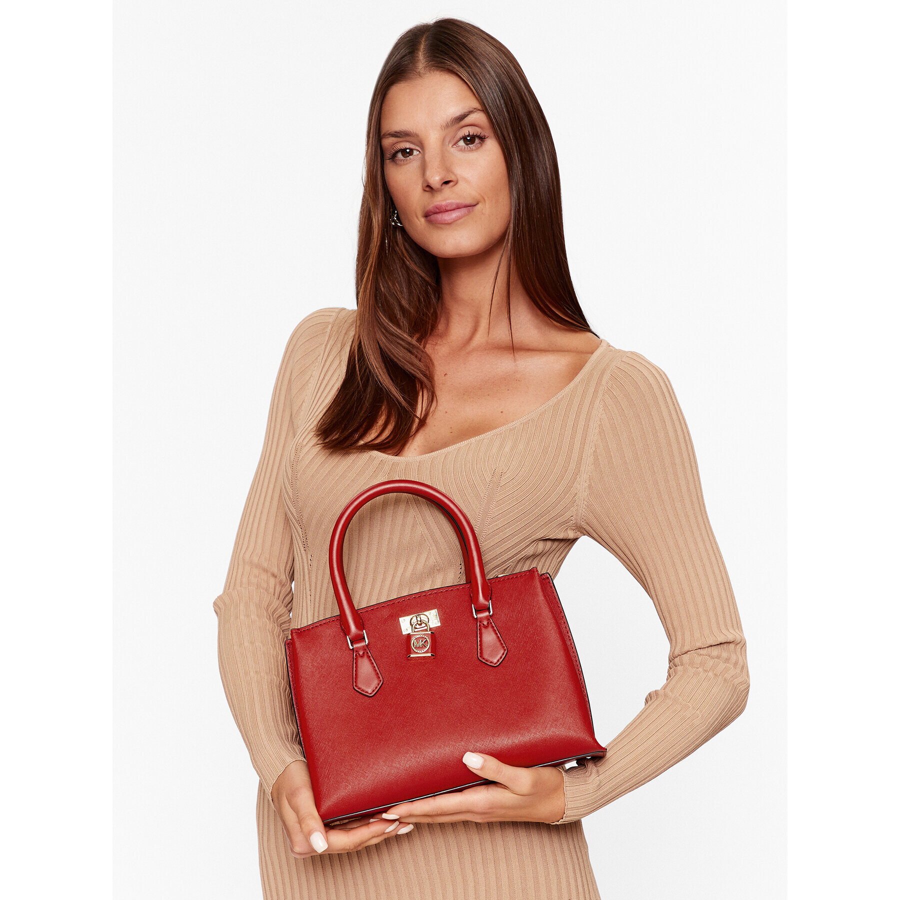 MICHAEL Michael Kors Kabelka Ruby 30S3GR0S1L Červená - Pepit.sk