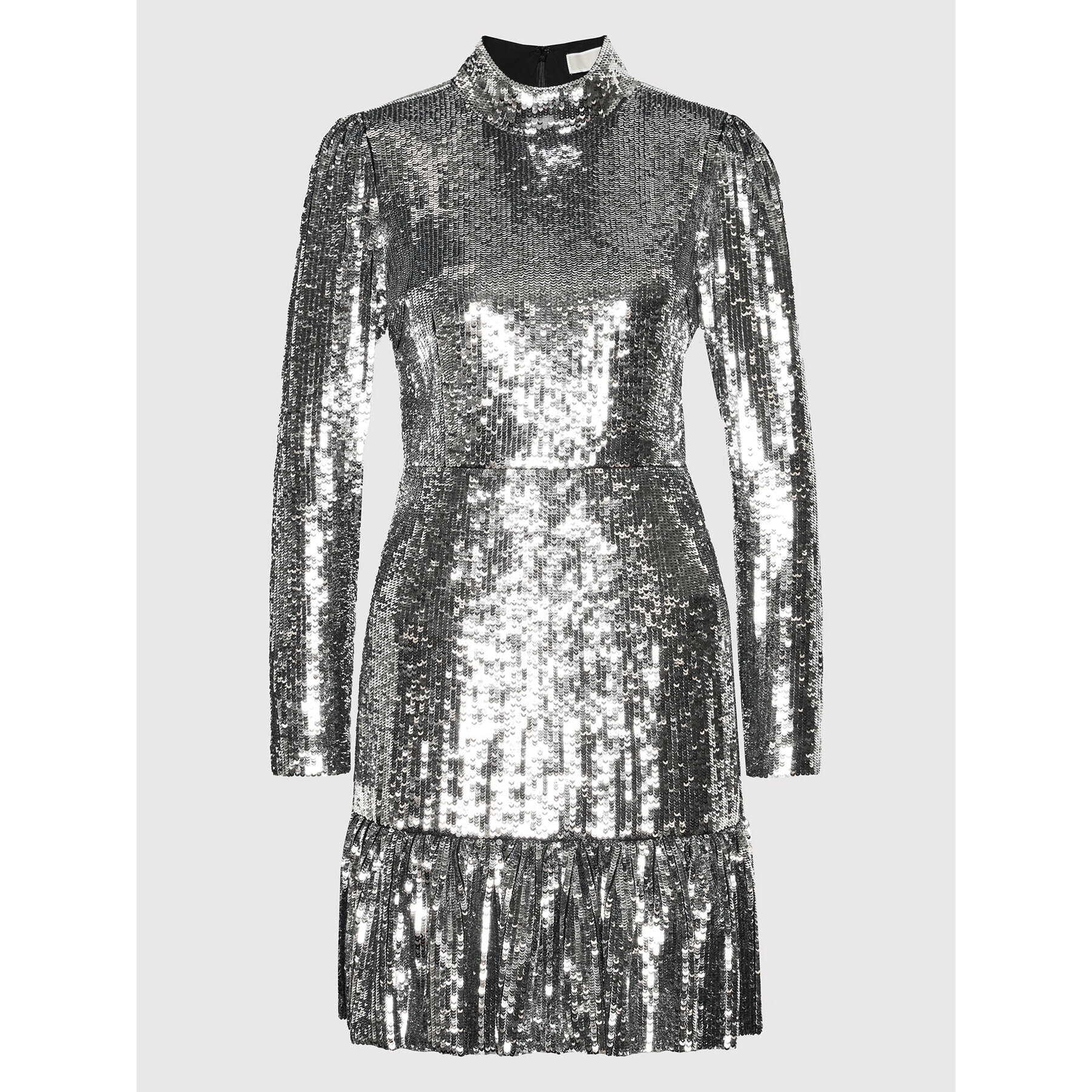 MICHAEL Michael Kors Koktejlové šaty Sequined Georgette MF180P67R3 Strieborná Regular Fit - Pepit.sk