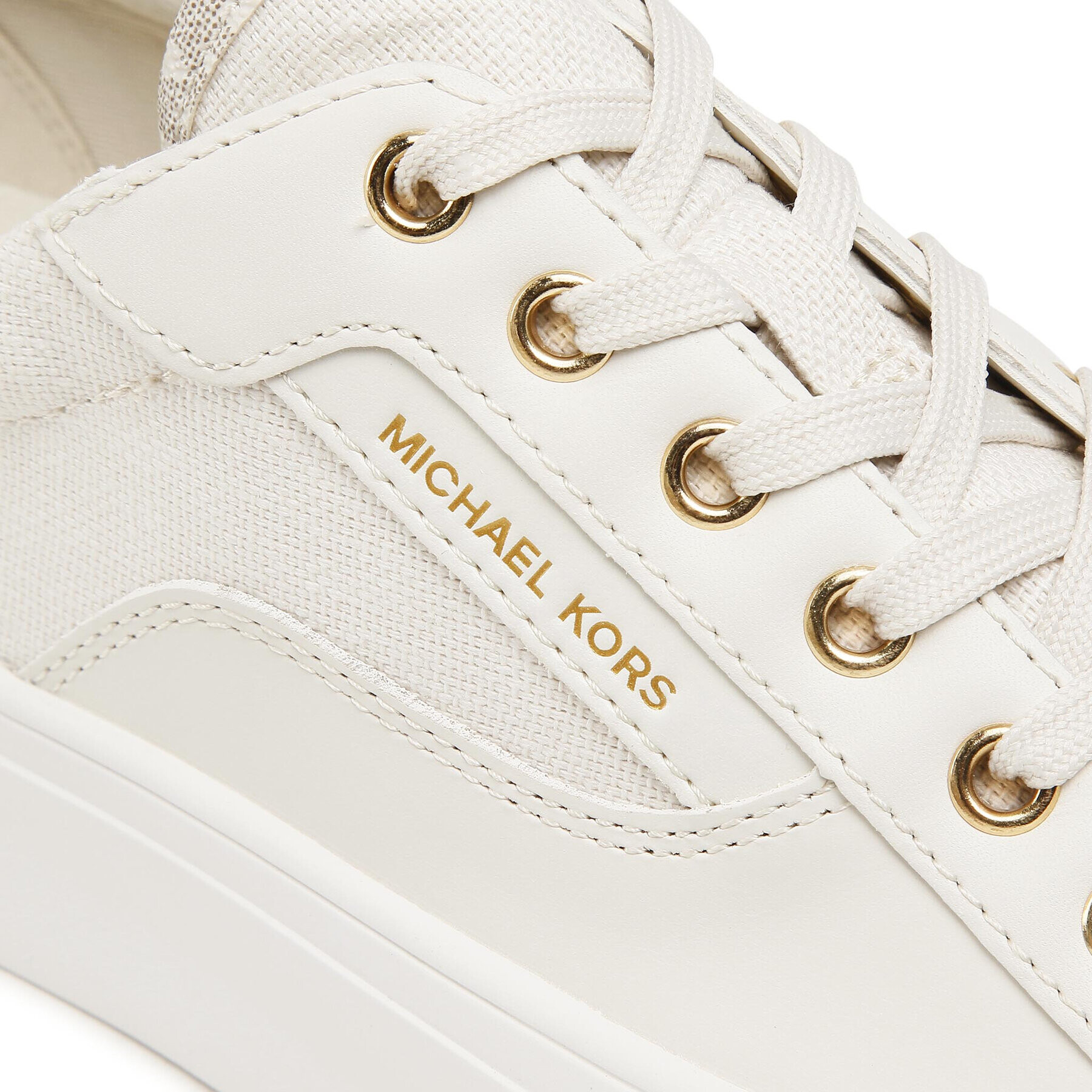 MICHAEL Michael Kors Plátenky Oscar Lace Up 43S2OSFS3D Béžová - Pepit.sk