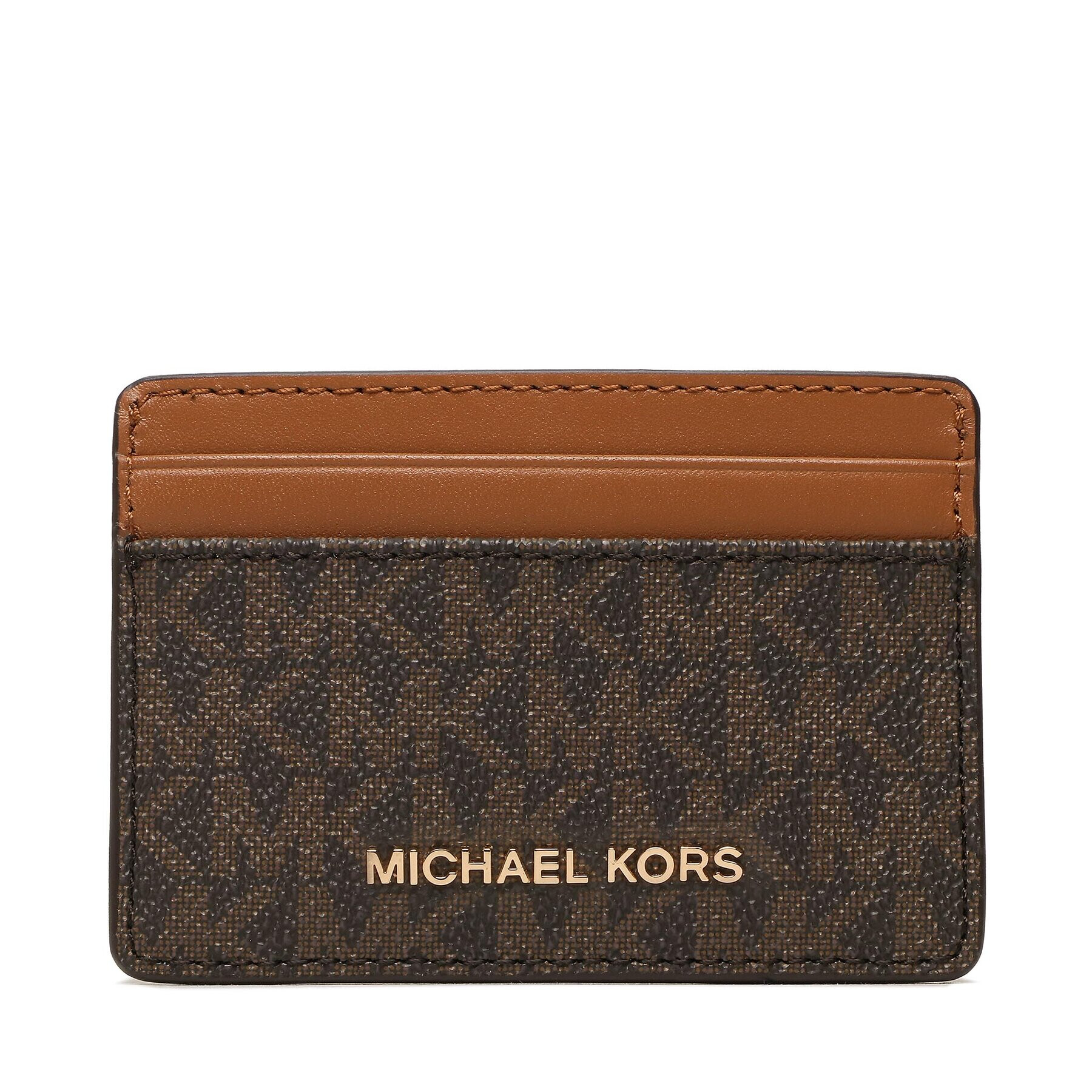 MICHAEL Michael Kors Puzdro na kreditné karty Jet Set 34F1GJ6D0B Hnedá - Pepit.sk