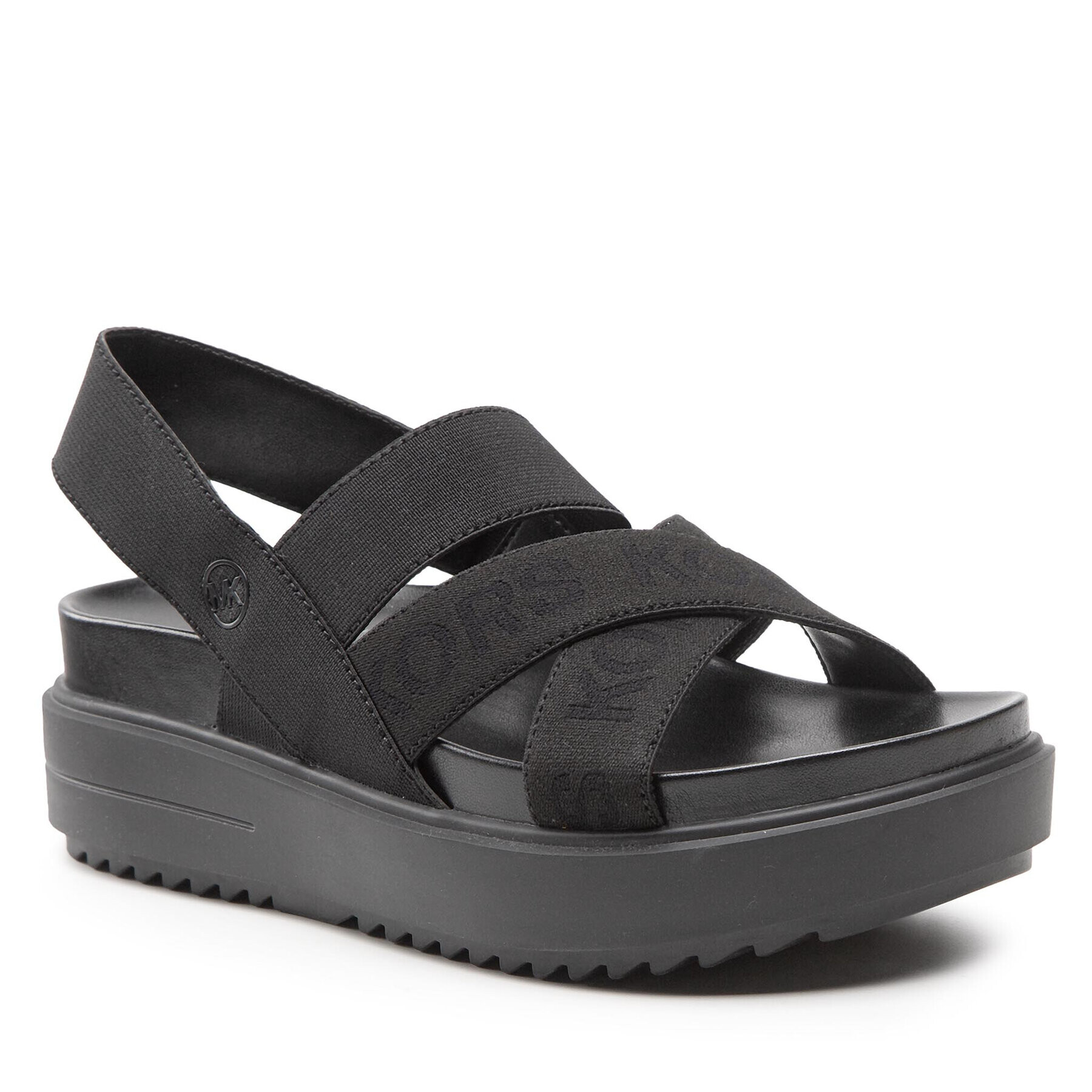 MICHAEL Michael Kors Sandále Larson Strap Sandal 43T2LSFA2D Čierna - Pepit.sk