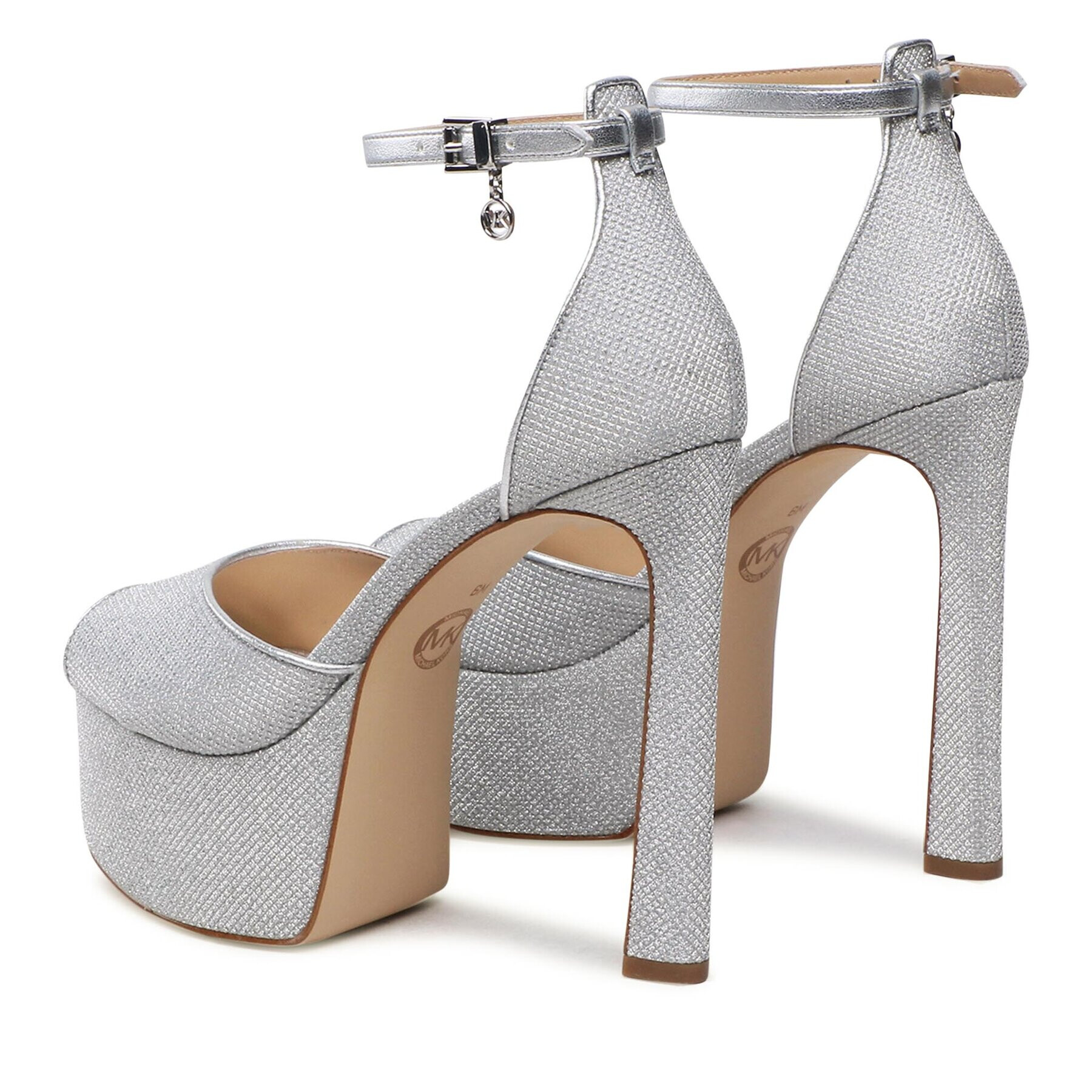 MICHAEL Michael Kors Sandále Martina Peep To Pump 40S3MTHP1Q Strieborná - Pepit.sk