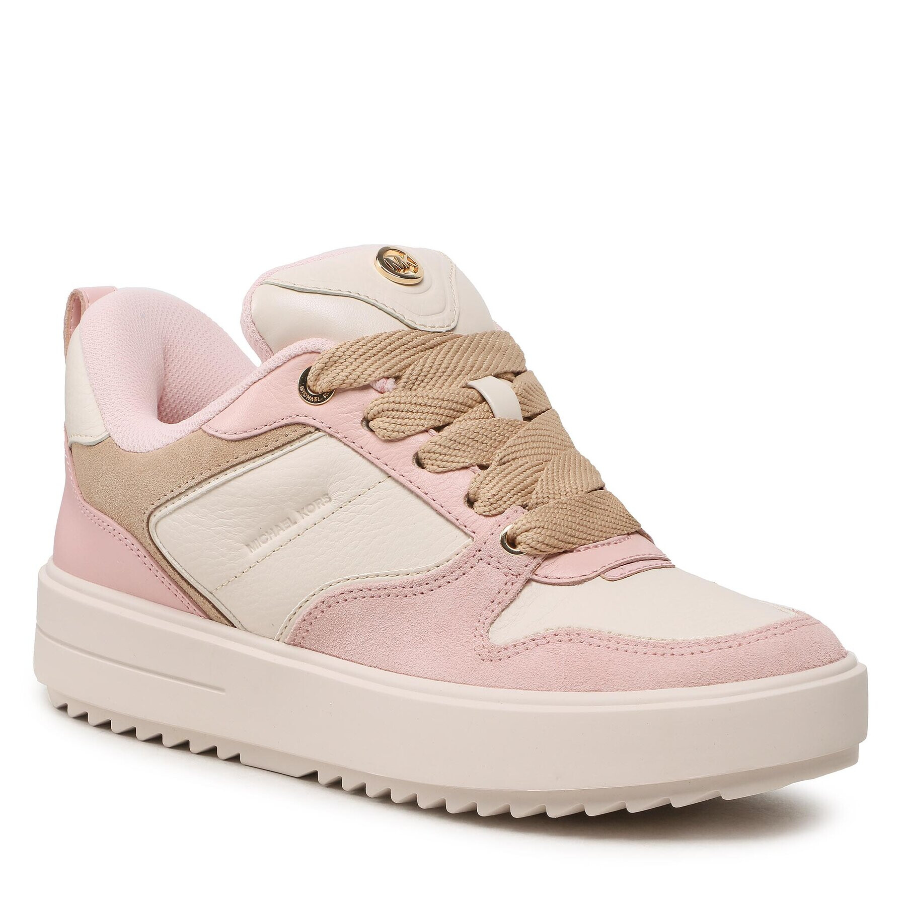 MICHAEL Michael Kors Sneakersy Rumi Lace Up 43F3RMFS4L Béžová - Pepit.sk