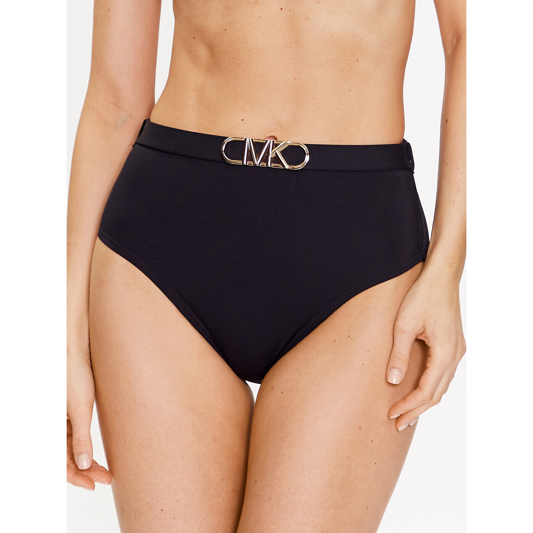 MICHAEL Michael Kors Spodný diel bikín Solid High Waist MM1N025 Čierna - Pepit.sk