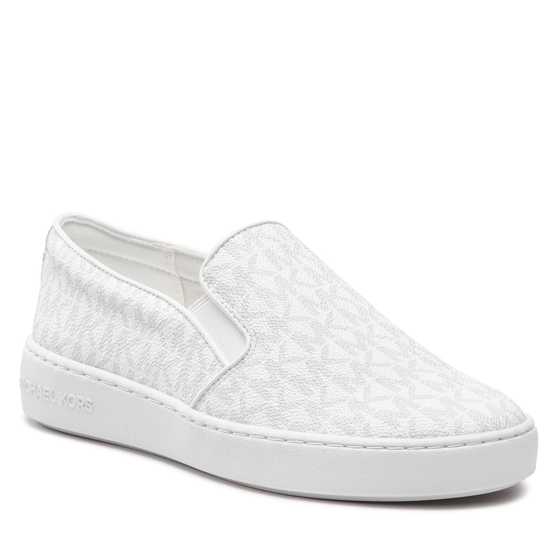 MICHAEL Michael Kors Tenisky Keaton Slip On 43F7KTFP1B Biela - Pepit.sk