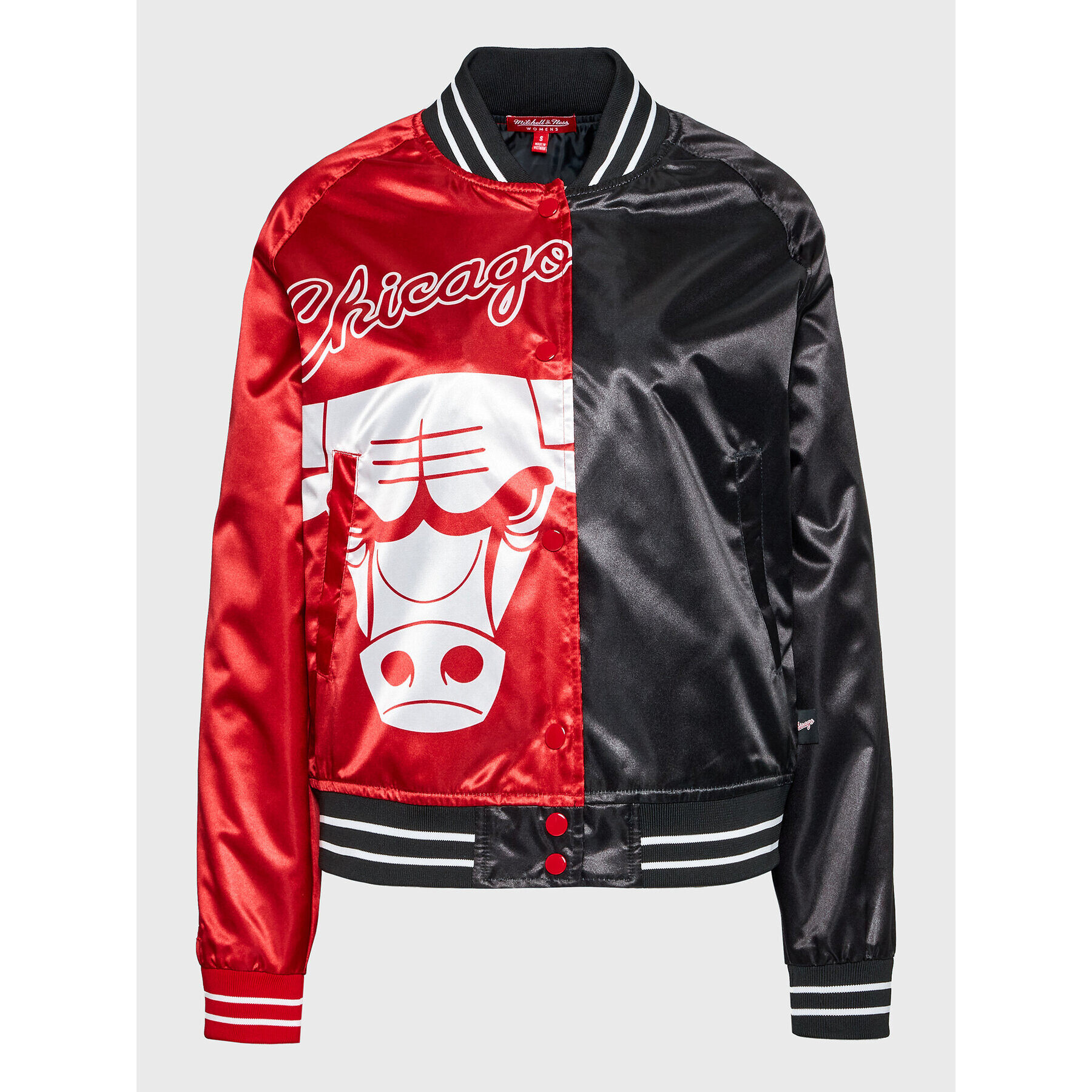 Mitchell & Ness Bundy bomber OJBF4356 Červená Regular Fit - Pepit.sk