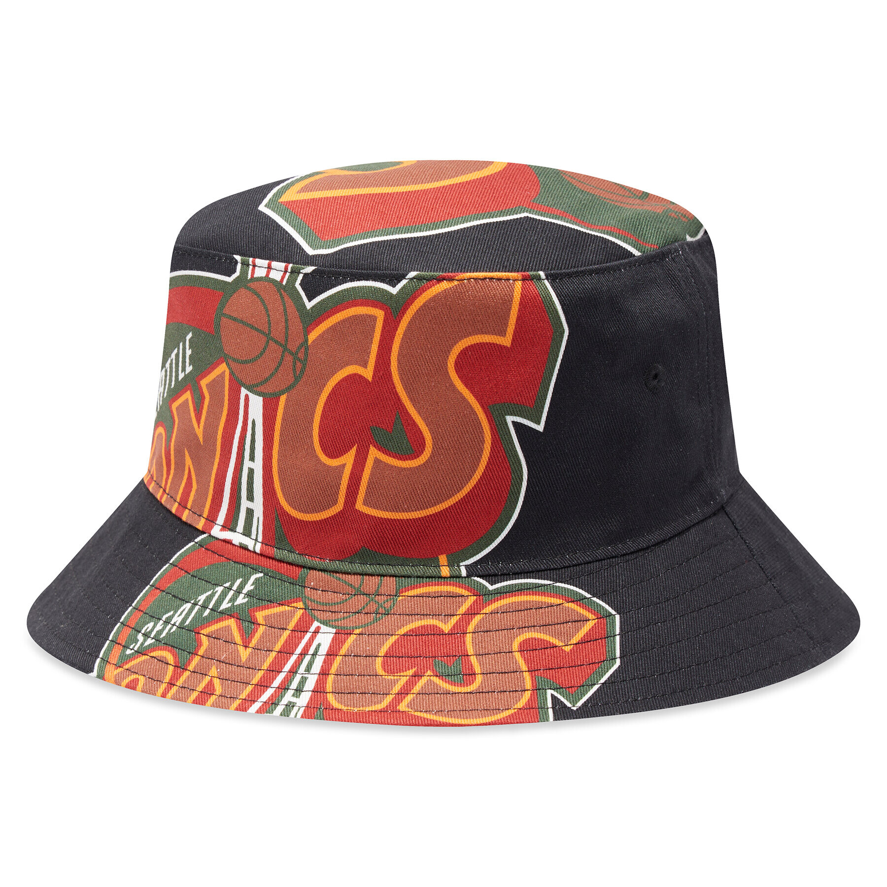 Mitchell & Ness Klobúk Nba Cut Up Bucket Supersonics BUCKSH21322 Čierna - Pepit.sk