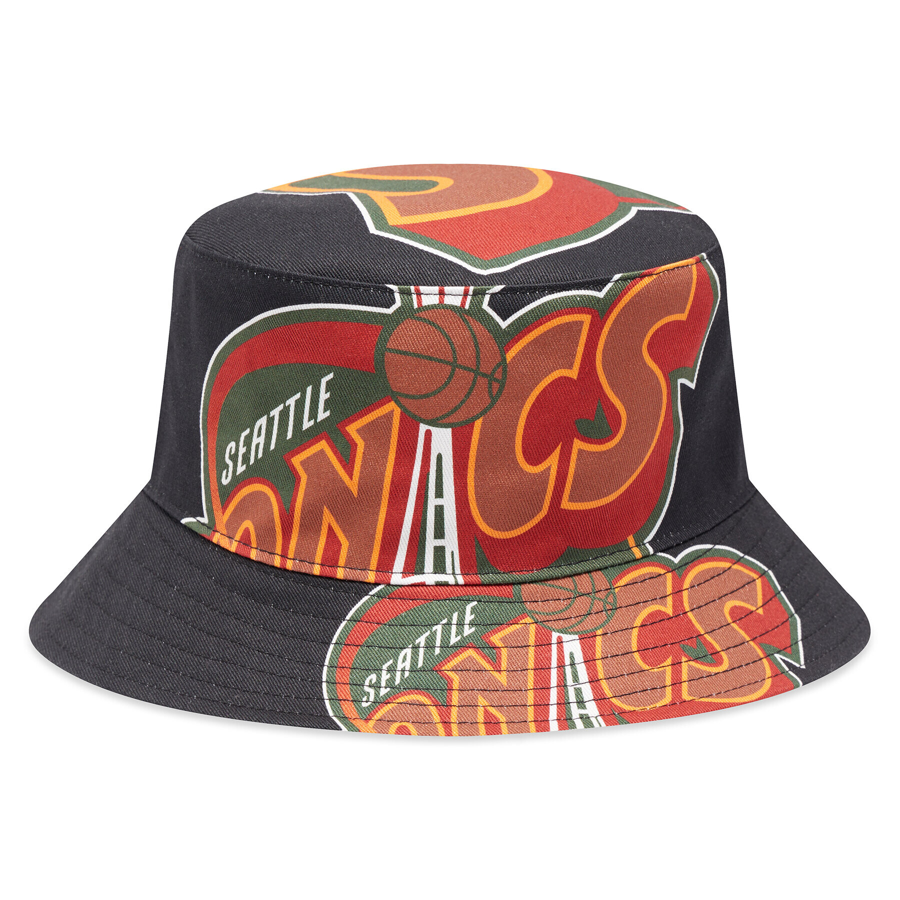 Mitchell & Ness Klobúk Nba Cut Up Bucket Supersonics BUCKSH21322 Čierna - Pepit.sk