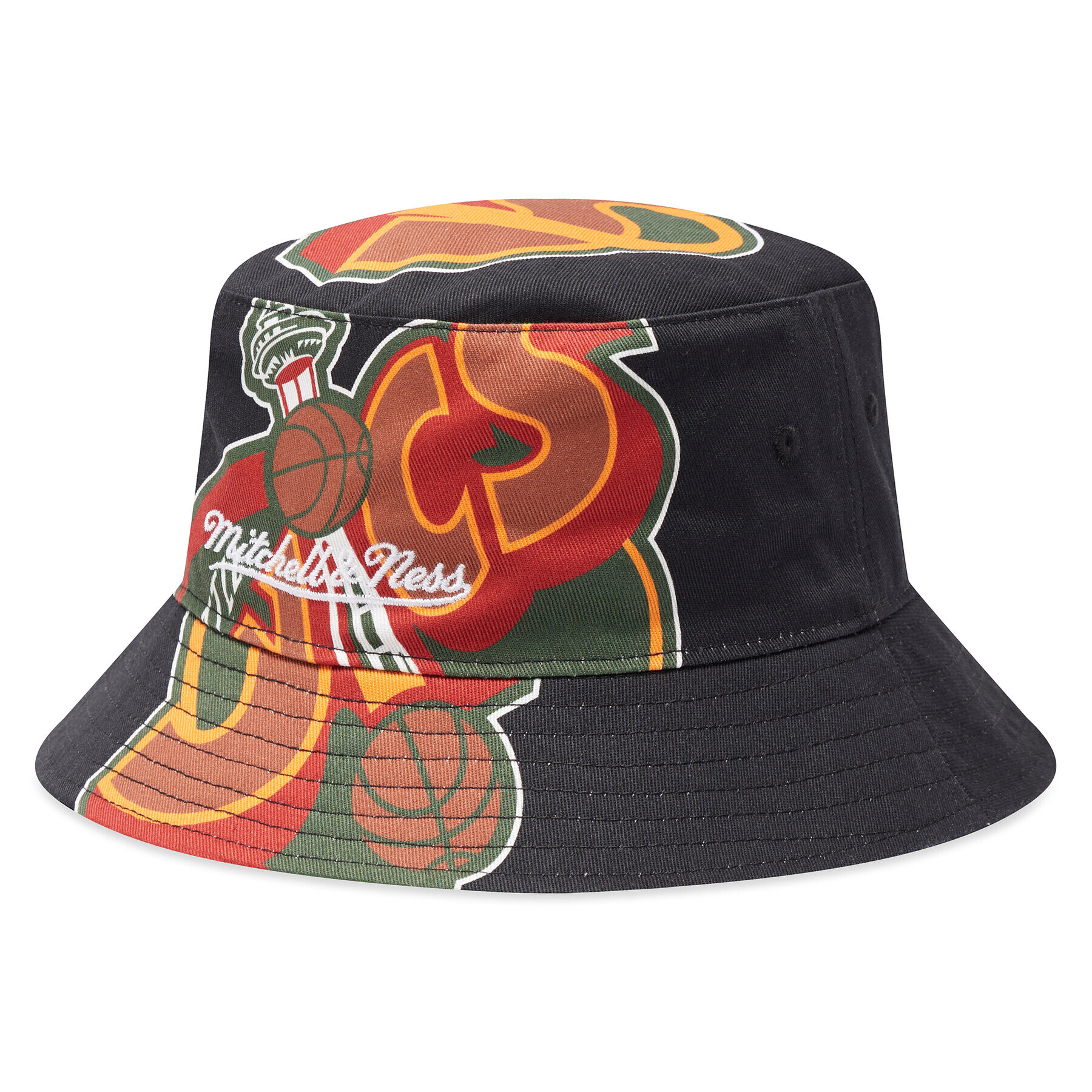 Mitchell & Ness Klobúk Nba Cut Up Bucket Supersonics BUCKSH21322 Čierna - Pepit.sk