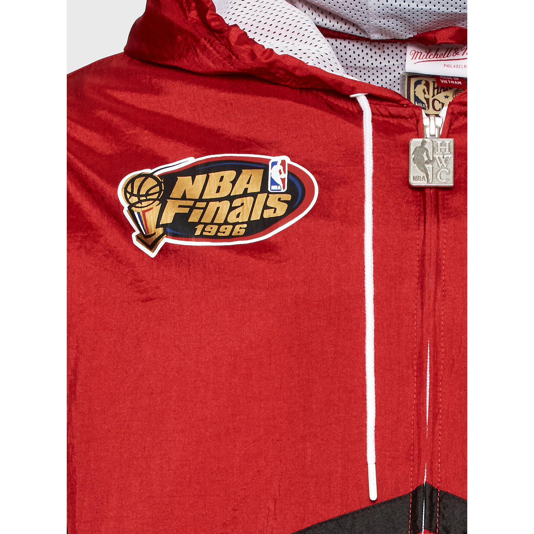 Mitchell & Ness Vetrovka OJZP3409 Červená Regular Fit - Pepit.sk