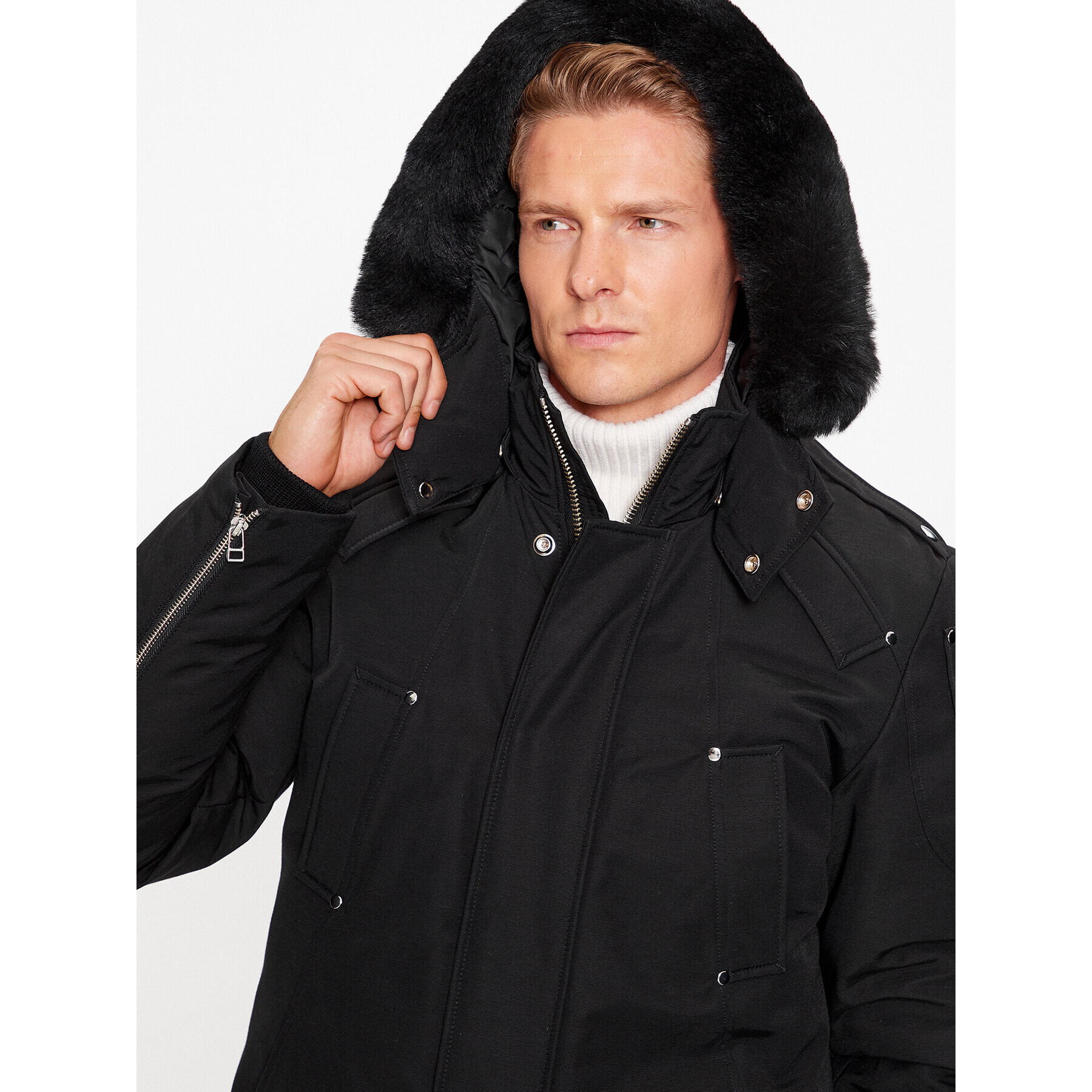 Moose Knuckles Parka Original Stirling M32MP261S Čierna Regular Fit - Pepit.sk