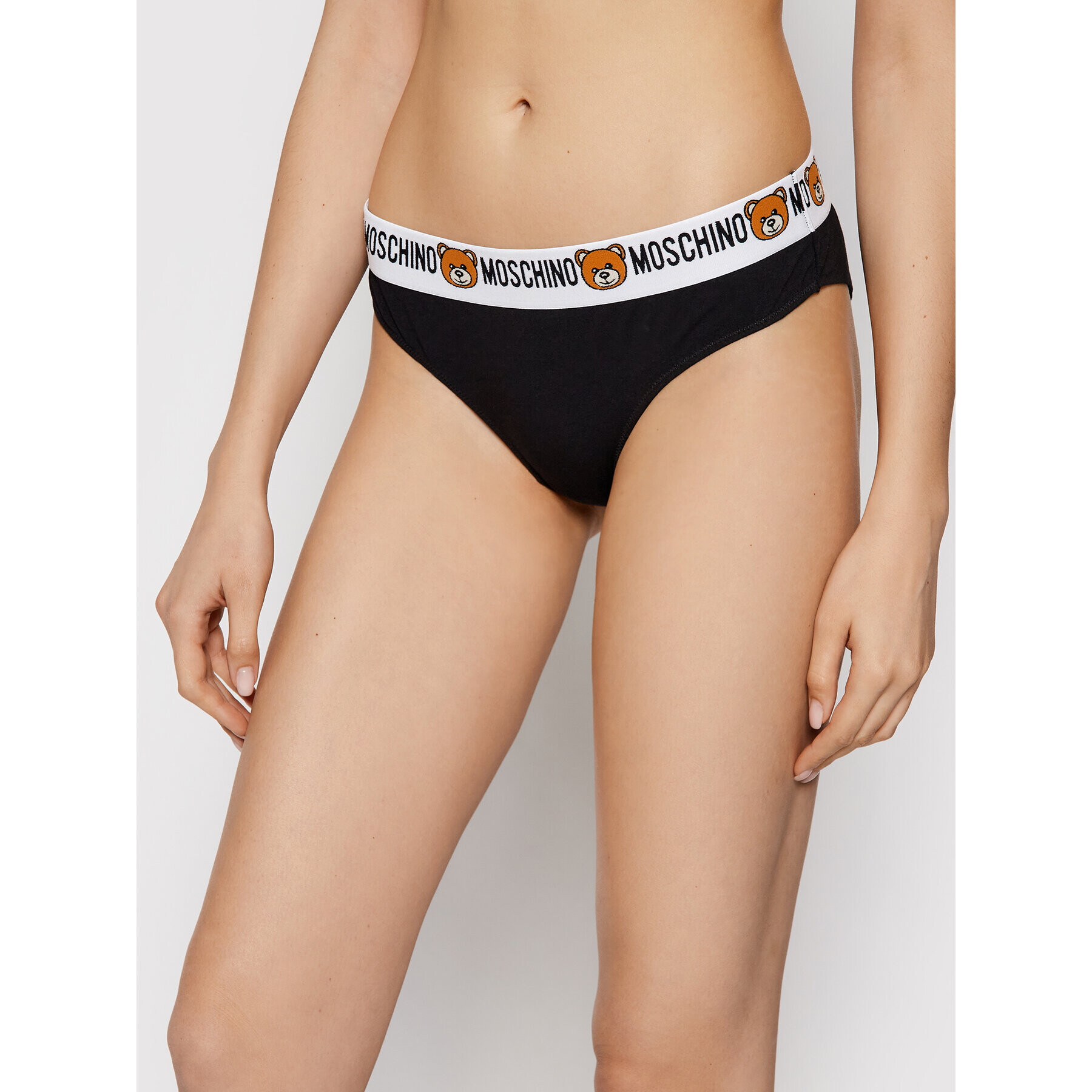 MOSCHINO Underwear & Swim Klasické nohavičky 4711 9003 Čierna - Pepit.sk