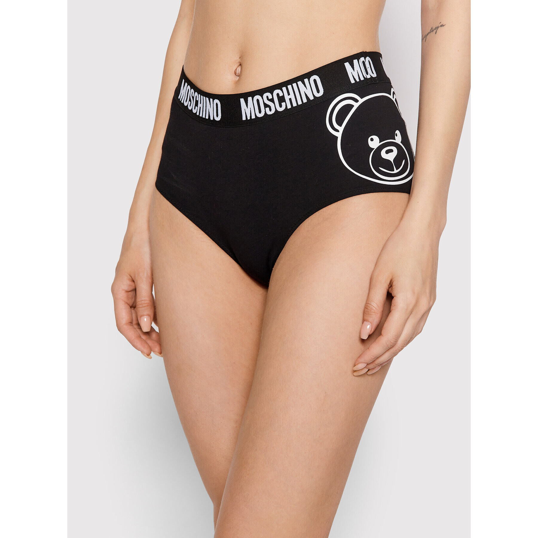 MOSCHINO Underwear & Swim Klasické nohavičky 4712 9008 Čierna - Pepit.sk