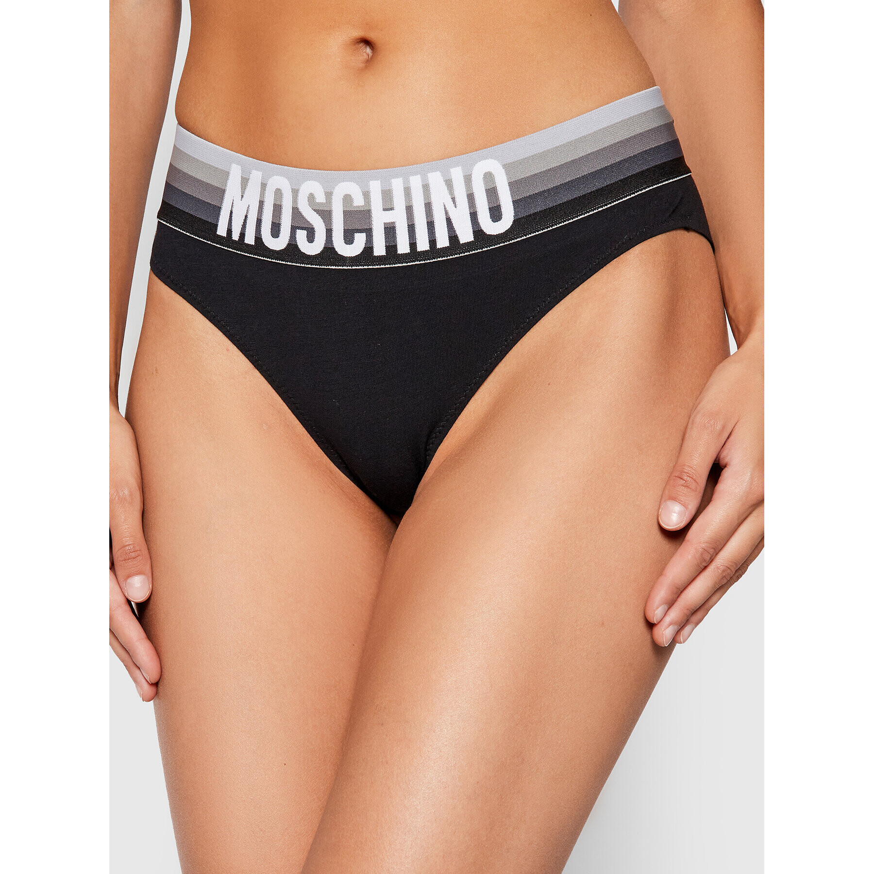 MOSCHINO Underwear & Swim Klasické nohavičky ZUV4713 9003 Čierna - Pepit.sk