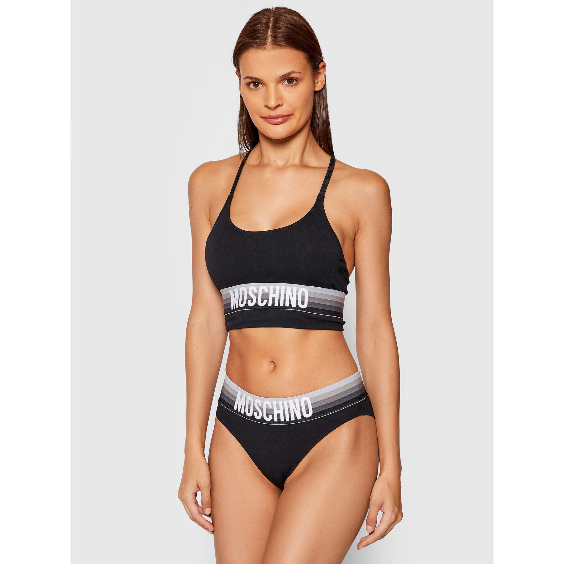 MOSCHINO Underwear & Swim Klasické nohavičky ZUV4713 9003 Čierna - Pepit.sk