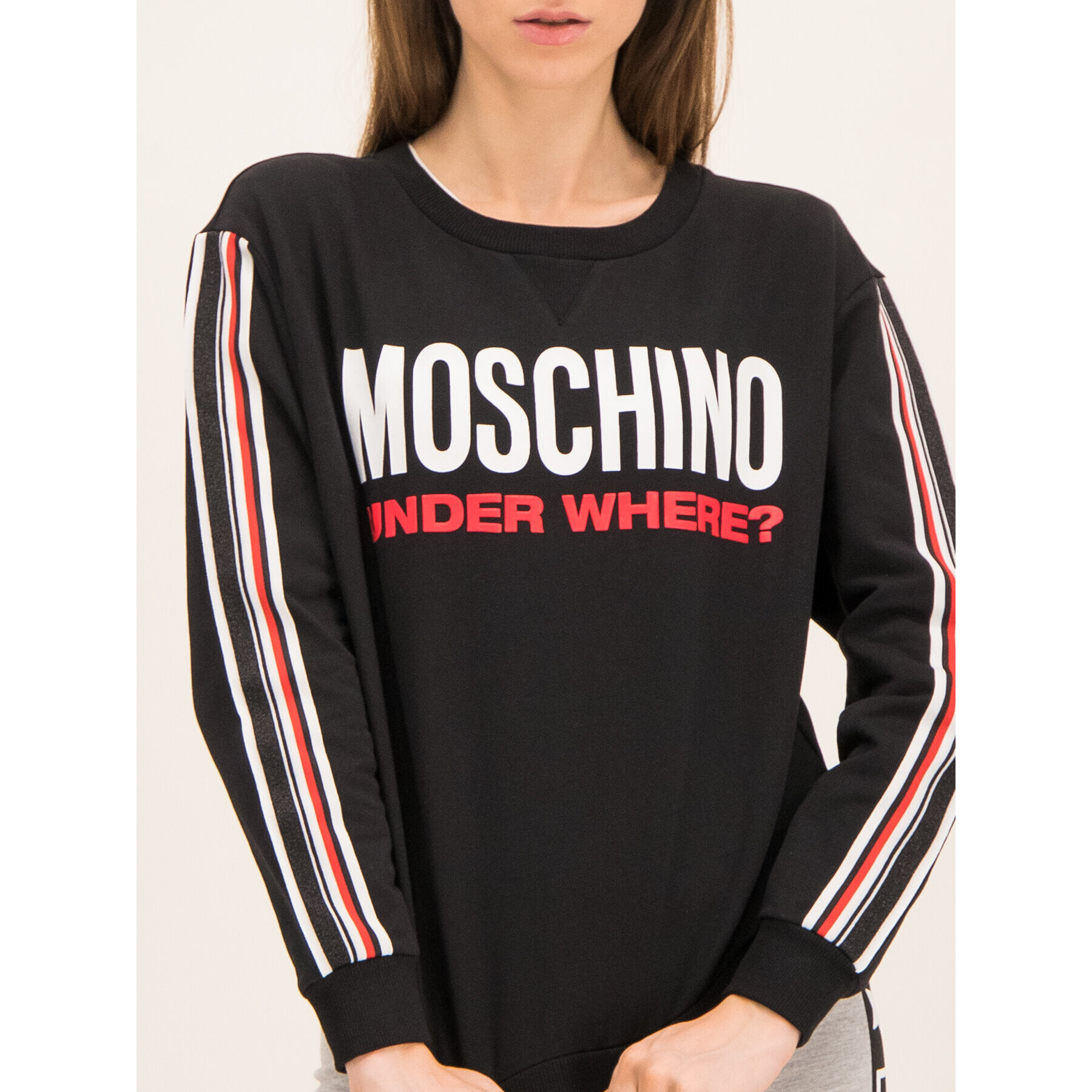 MOSCHINO Underwear & Swim Mikina A1712 9001 Čierna Regular Fit - Pepit.sk