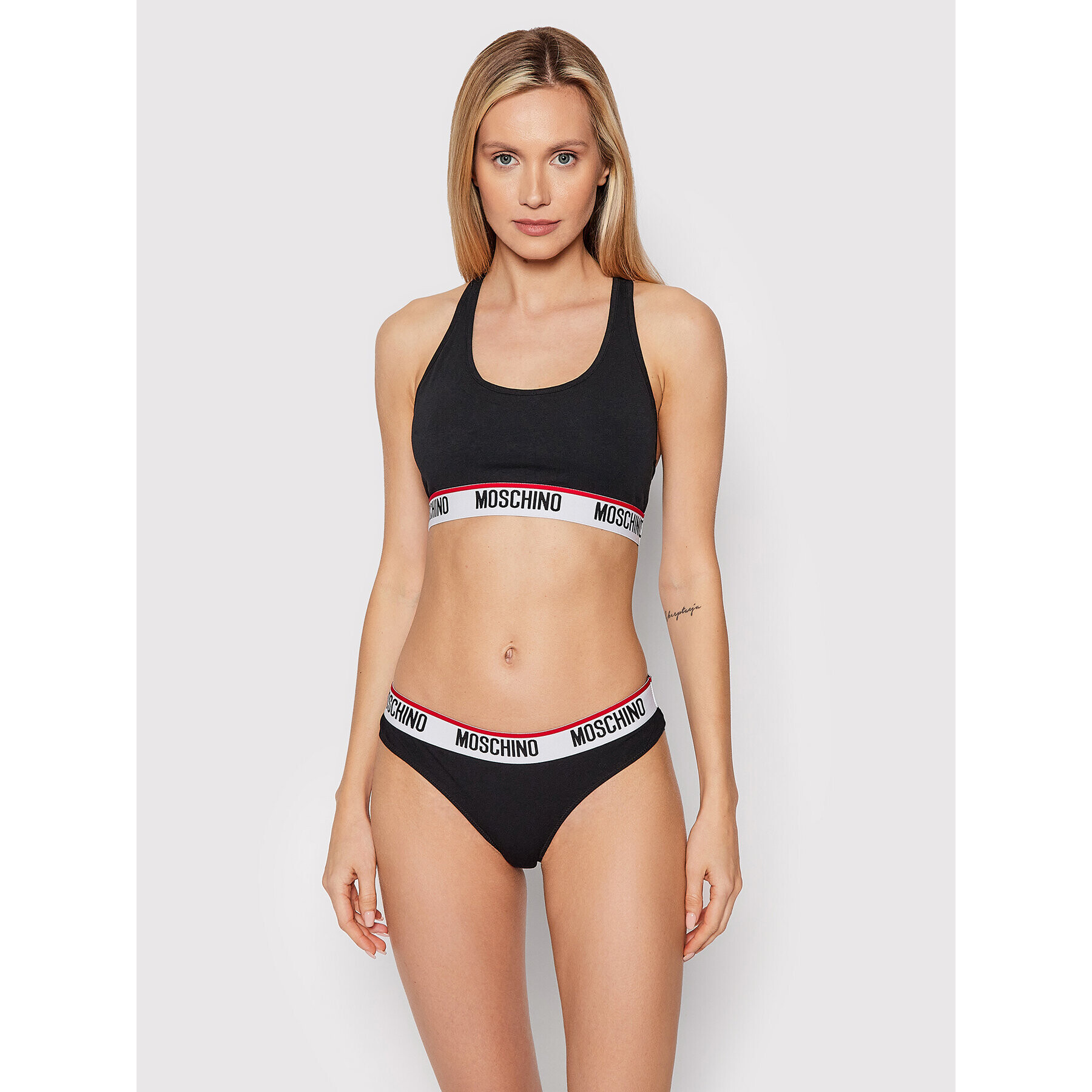 MOSCHINO Underwear & Swim Podprsenkový top 6809 9003 Čierna - Pepit.sk