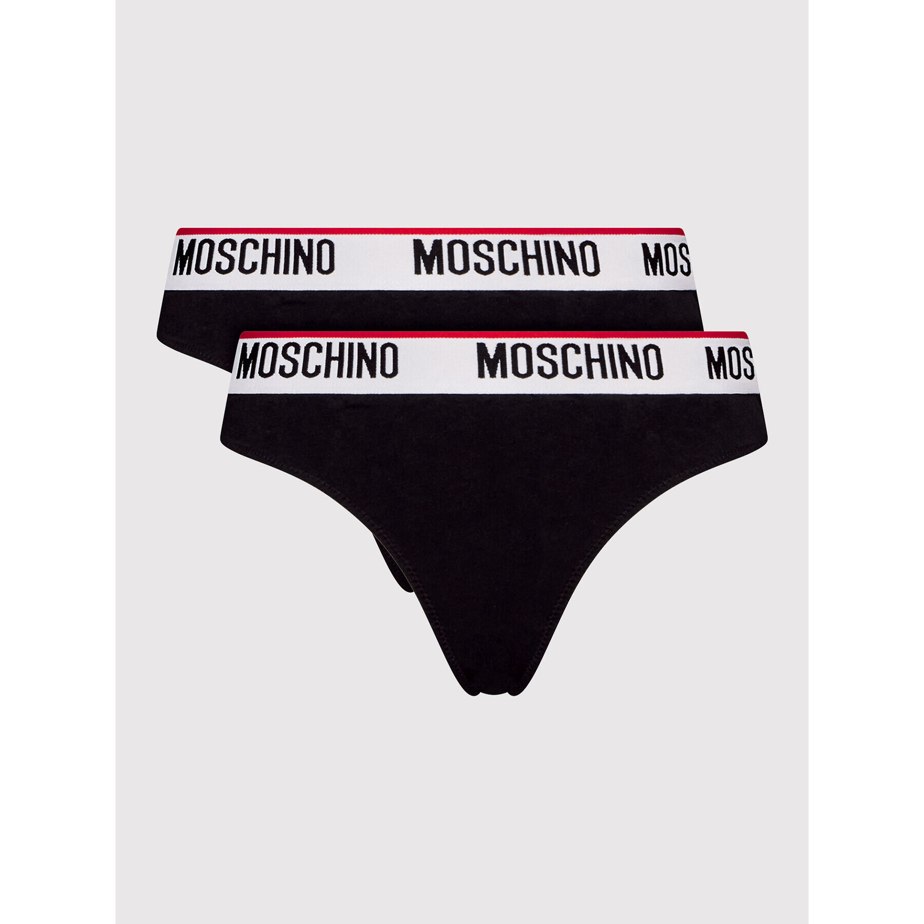 MOSCHINO Underwear & Swim Súprava 2 kusov brazílskych nohavičiek 4745 9003 Čierna - Pepit.sk