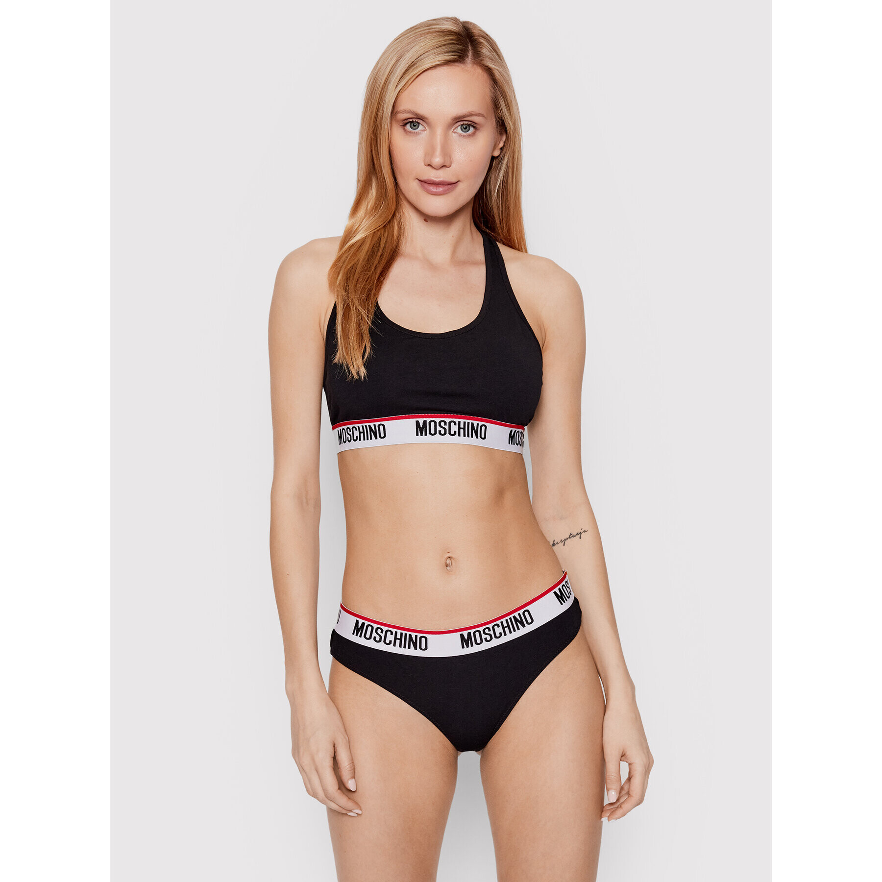 MOSCHINO Underwear & Swim Súprava 2 kusov brazílskych nohavičiek 4745 9003 Čierna - Pepit.sk