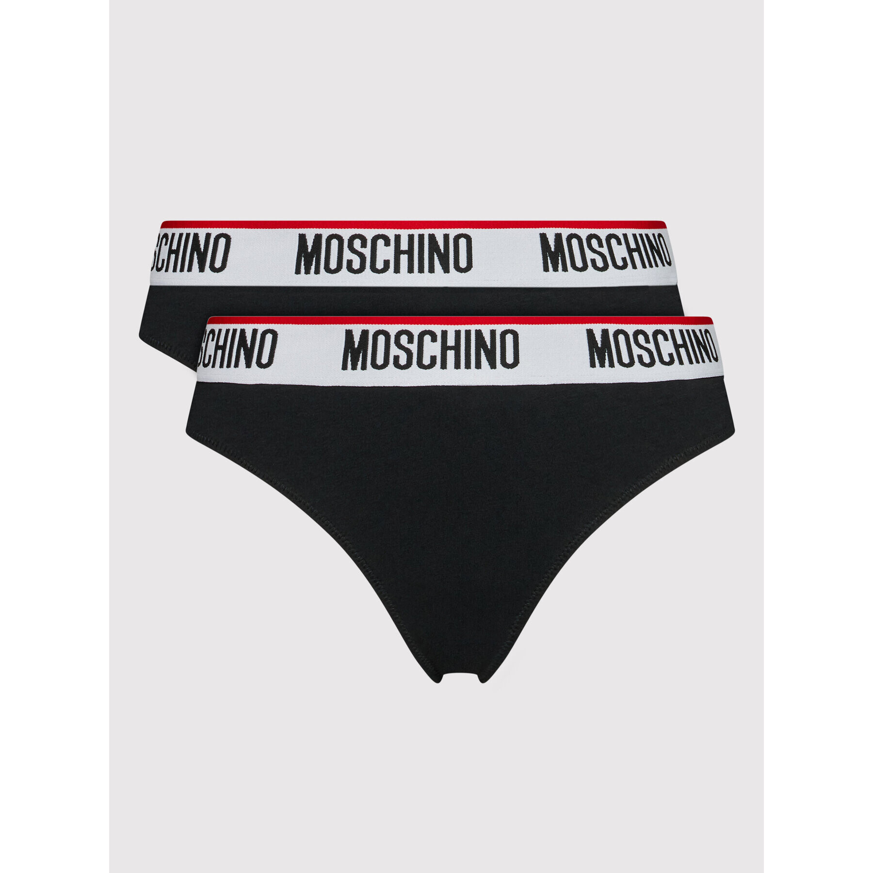 MOSCHINO Underwear & Swim Súprava 2 kusov brazílskych nohavičiek 4745 9003 Čierna - Pepit.sk