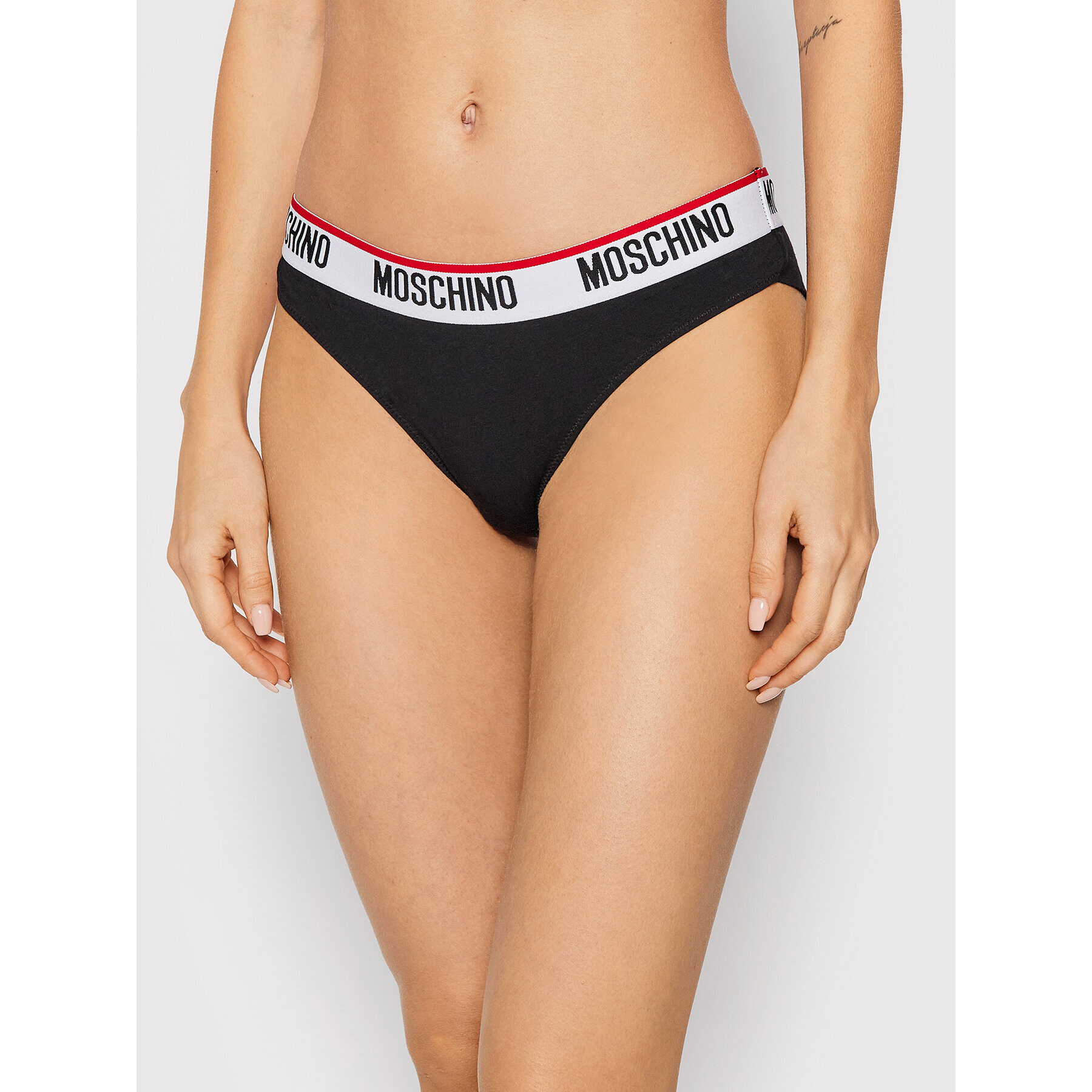 MOSCHINO Underwear & Swim Súprava 2 kusov brazílskych nohavičiek 4745 9003 Čierna - Pepit.sk