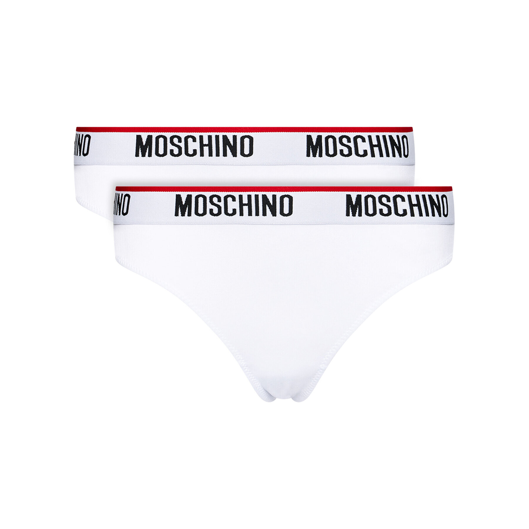 MOSCHINO Underwear & Swim Súprava 2 kusov brazílskych nohavičiek ZUA4745 9003 Biela - Pepit.sk