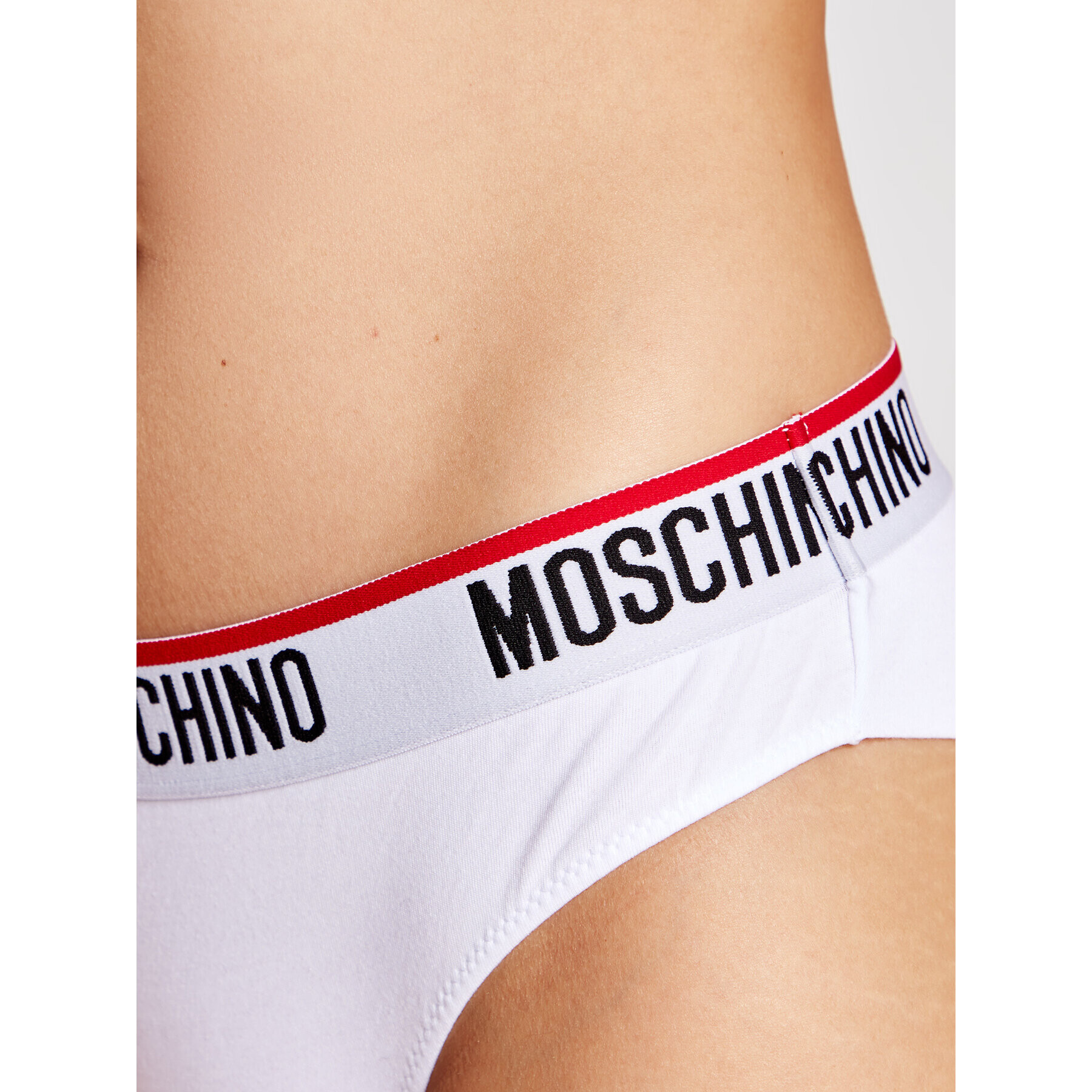 MOSCHINO Underwear & Swim Súprava 2 kusov brazílskych nohavičiek ZUA4745 9003 Biela - Pepit.sk