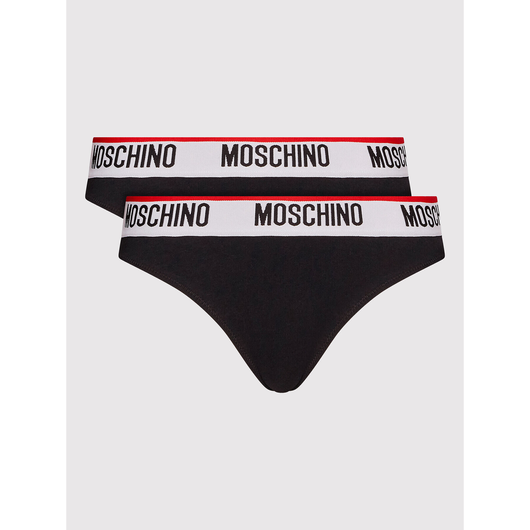 MOSCHINO Underwear & Swim Súprava 2 kusov klasických nohavičiek 4742 9003 Čierna - Pepit.sk