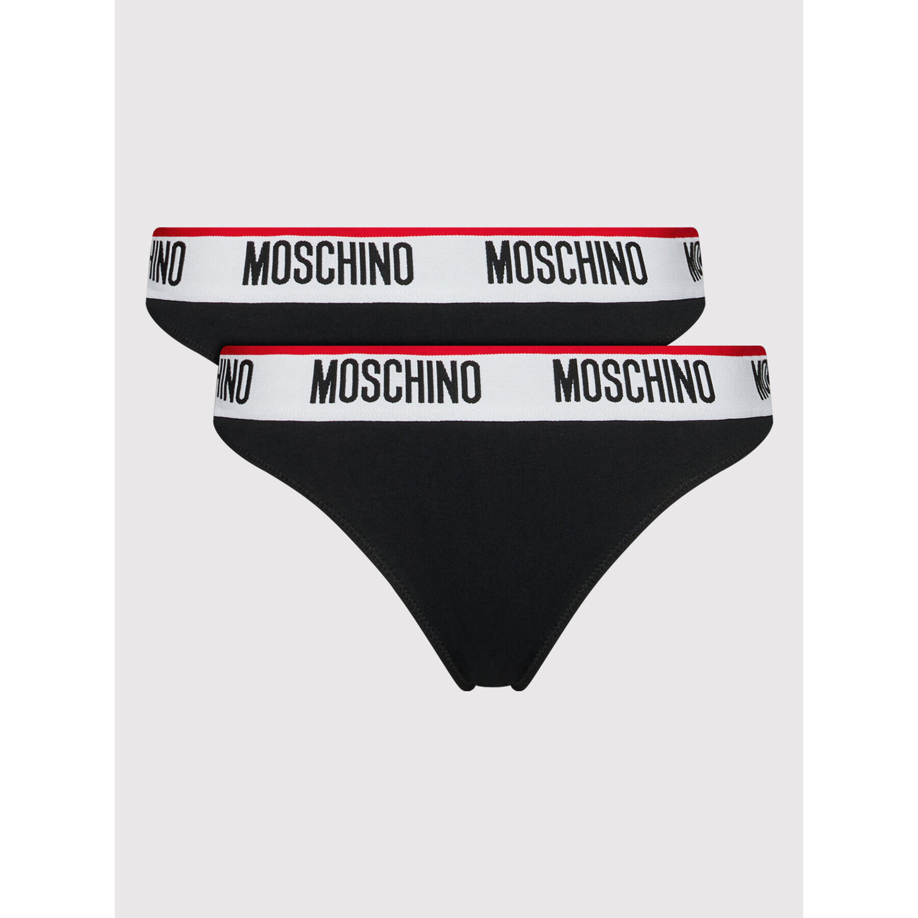 MOSCHINO Underwear & Swim Súprava 2 kusov klasických nohavičiek 4742 9003 Čierna - Pepit.sk