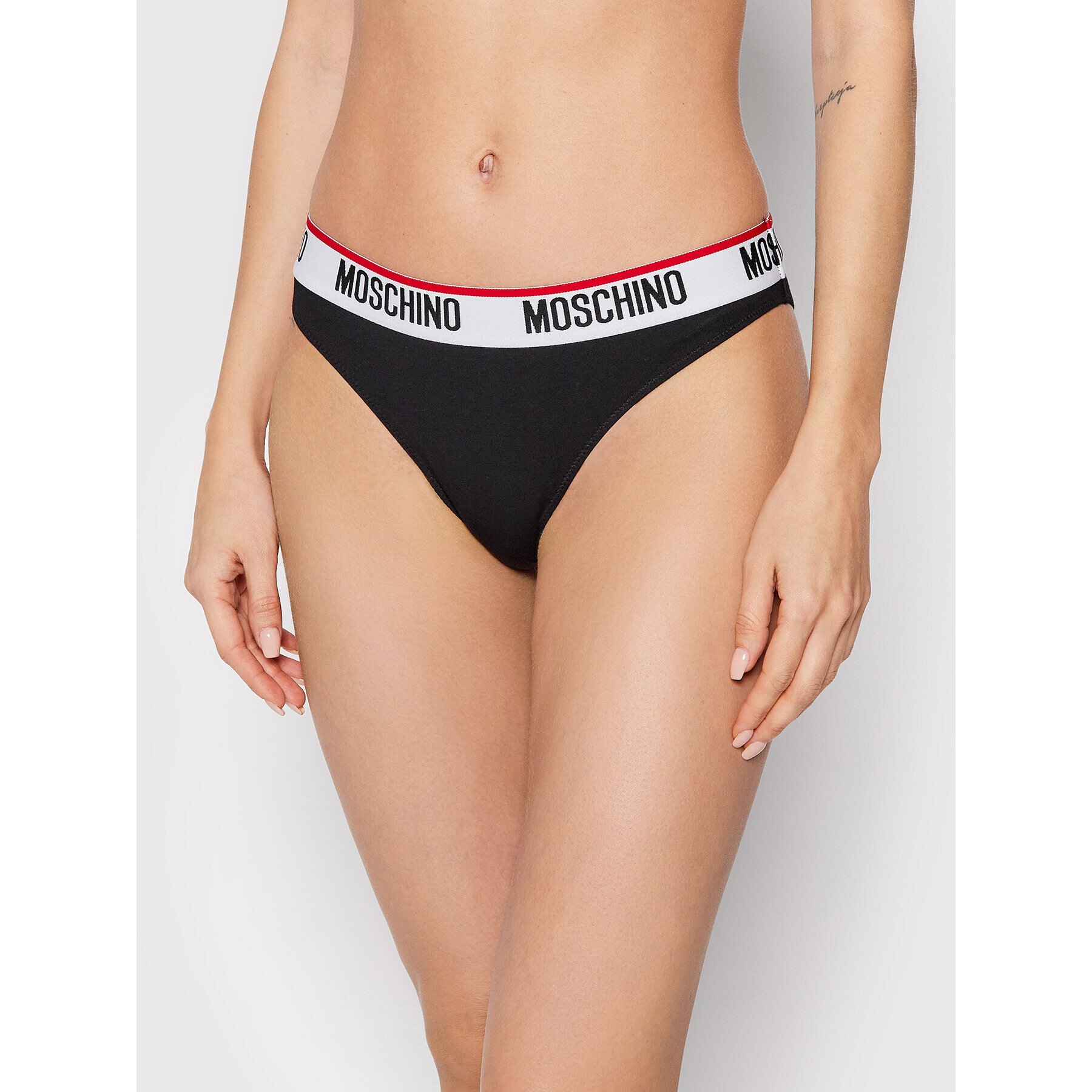 MOSCHINO Underwear & Swim Súprava 2 kusov klasických nohavičiek 4742 9003 Čierna - Pepit.sk