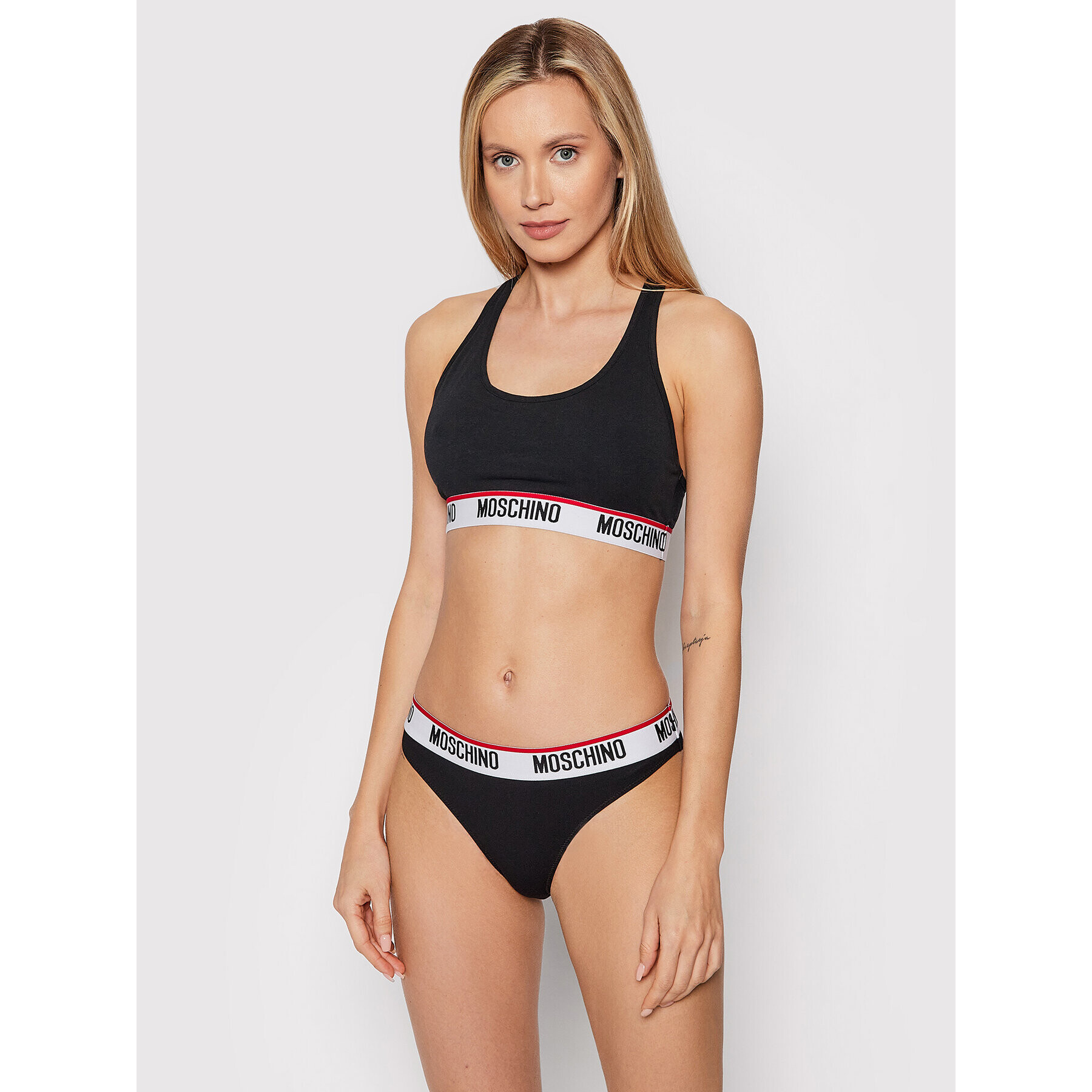 MOSCHINO Underwear & Swim Súprava 2 kusov klasických nohavičiek 4742 9003 Čierna - Pepit.sk