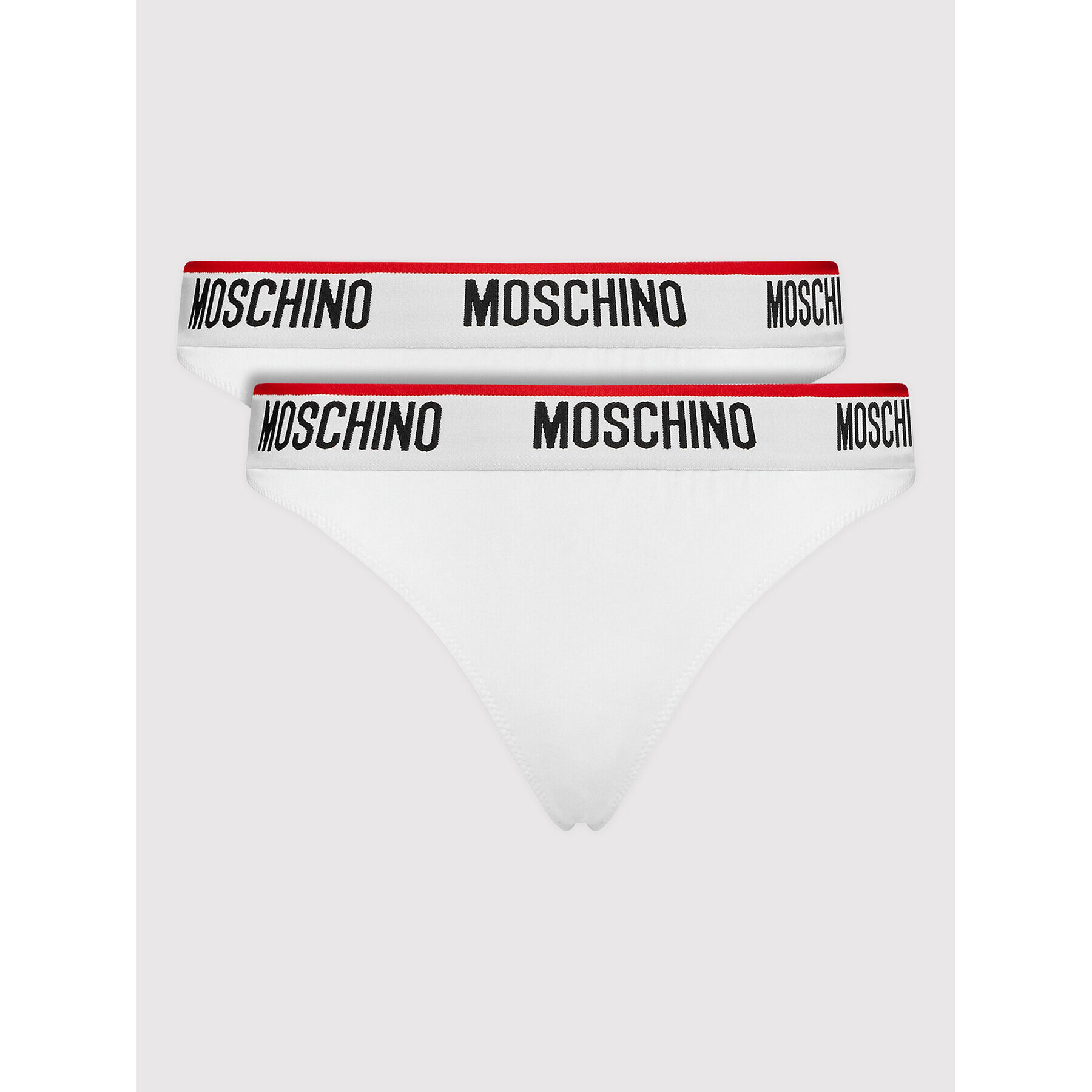 MOSCHINO Underwear & Swim Súprava 2 kusov stringových nohavičiek 4744 9003 Biela - Pepit.sk