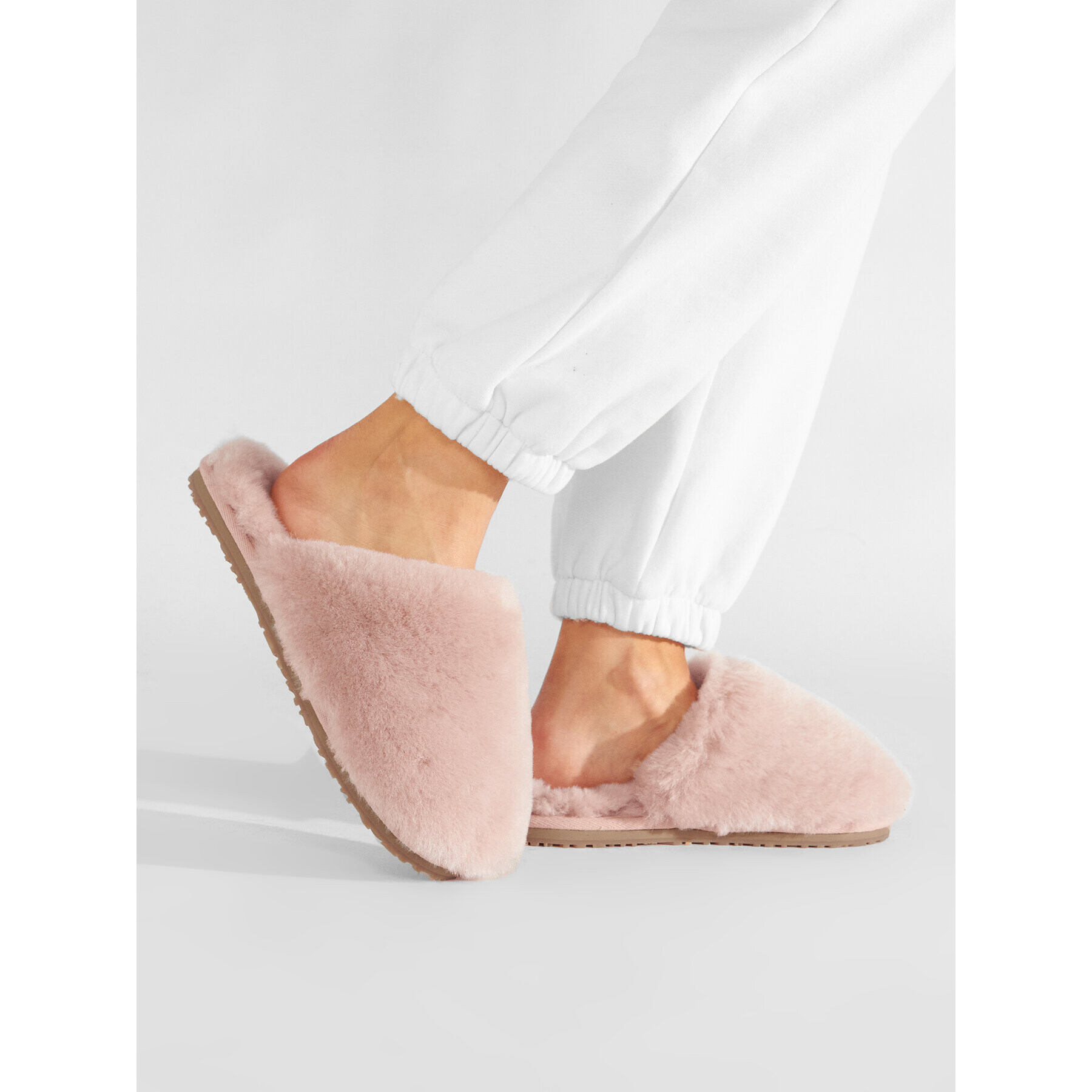 Mou Papuče Closed Toe Sheepskin Slipper FW161000L Ružová - Pepit.sk