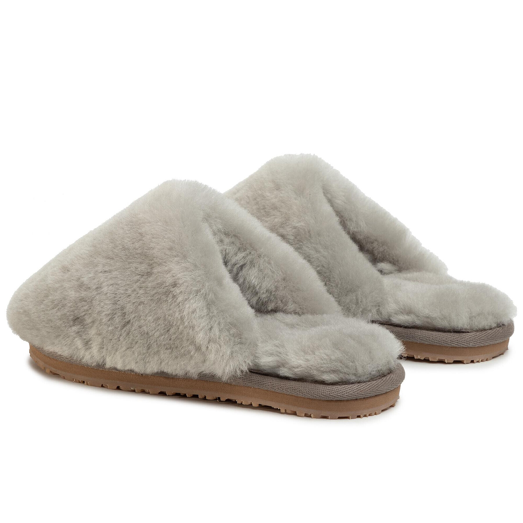 Mou Papuče Closed Toe Sheepskin Slipper Sivá - Pepit.sk