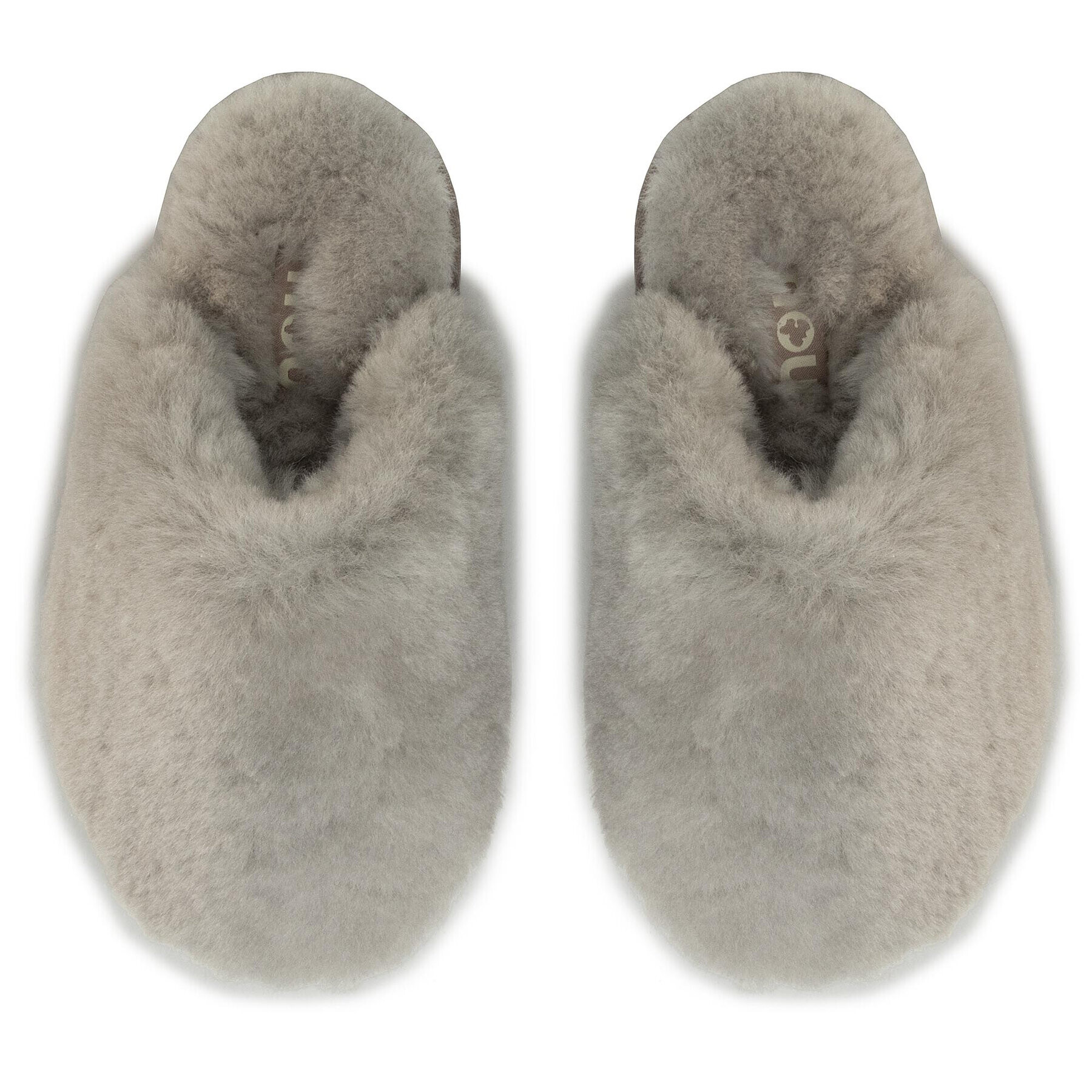 Mou Papuče Closed Toe Sheepskin Slipper Sivá - Pepit.sk