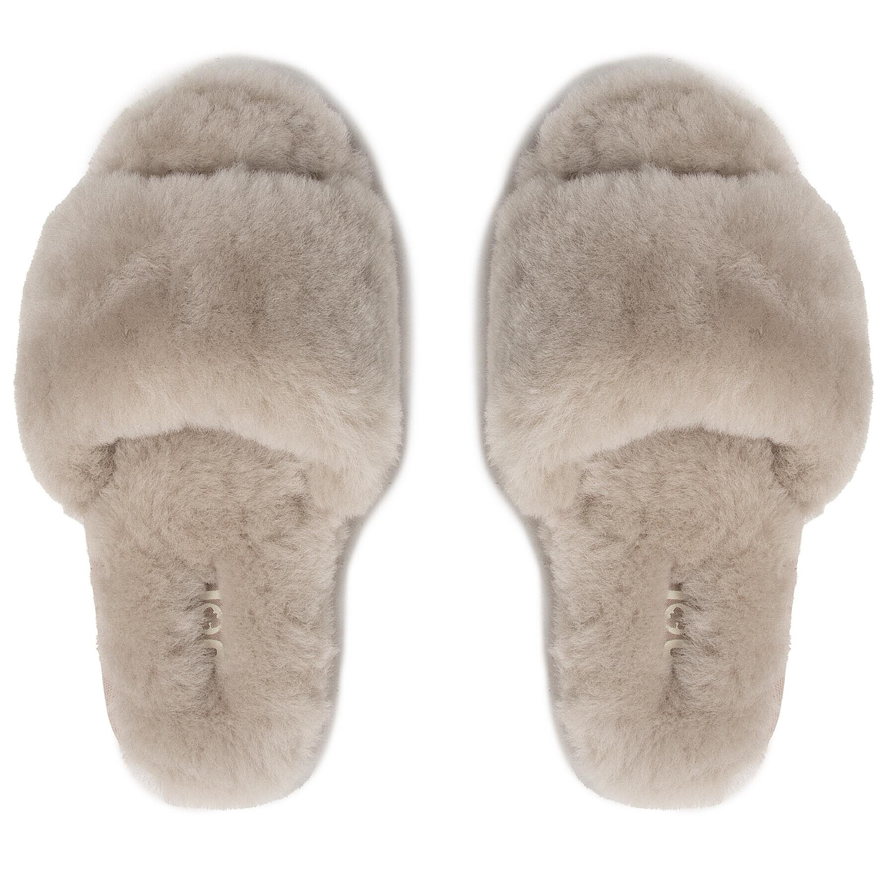 Mou Papuče Sheepskin Fur Slide Slipper FW161001L Béžová - Pepit.sk