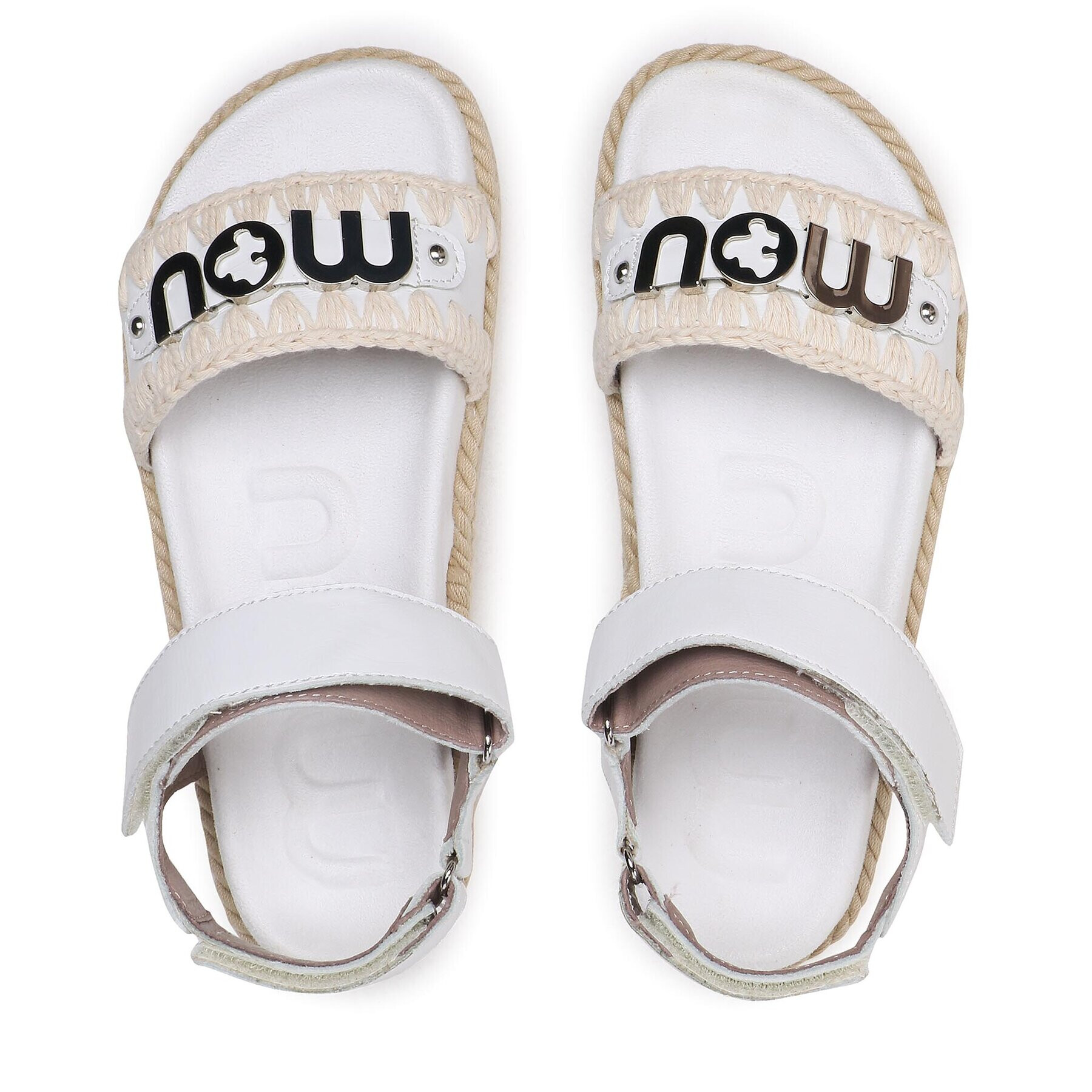 Mou Sandále Rope Bio Sandal # 02 SW451000C Biela - Pepit.sk