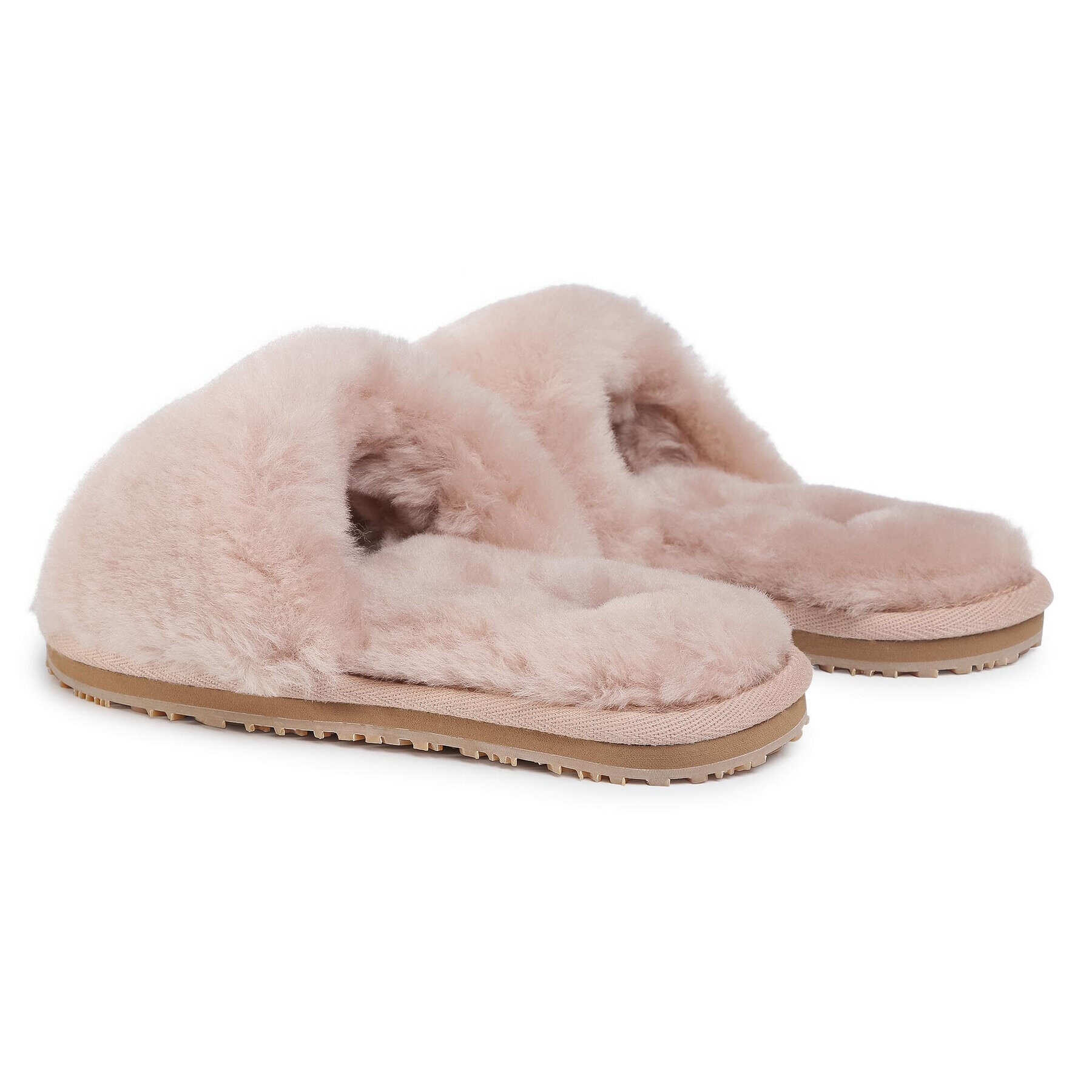 Mou Šľapky Sheepskin Fur Slide Slipper FW161001L Béžová - Pepit.sk